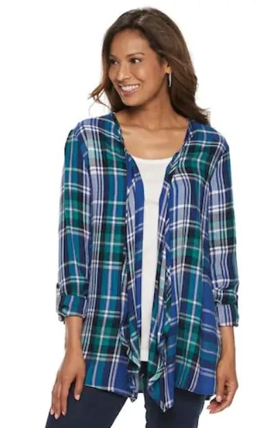 Plaid woven cover up.JPG