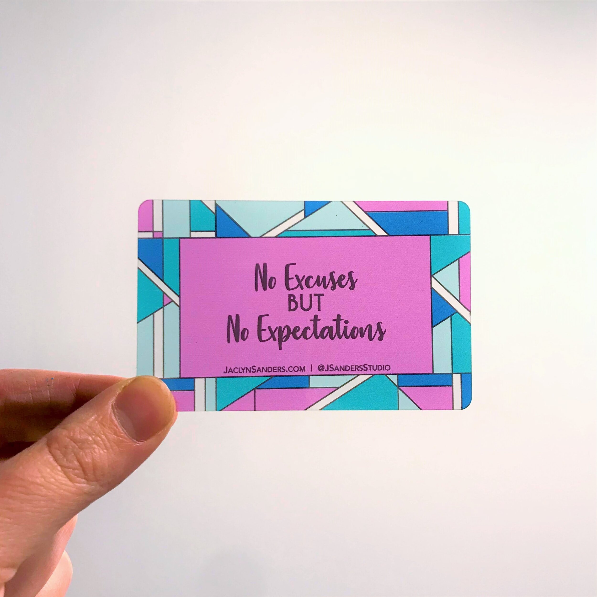 No Excuse Card Rsa No Excuses Quote