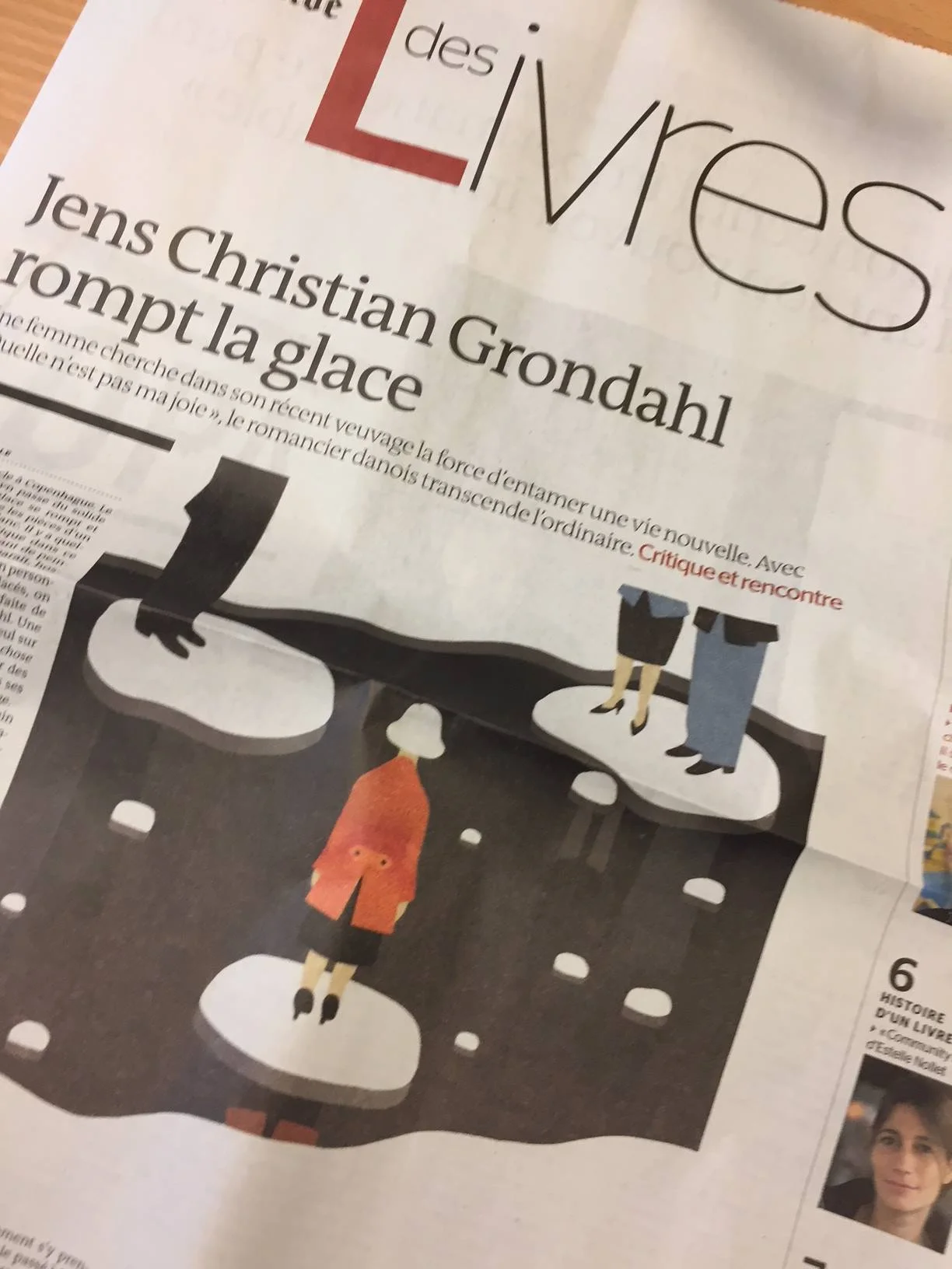 L'écrivain danois Jens Christian Grøndahl dans Le Monde le 21 mars 2018