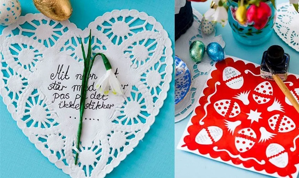 Tradition de Pâques au Danemark : gækkebrev
