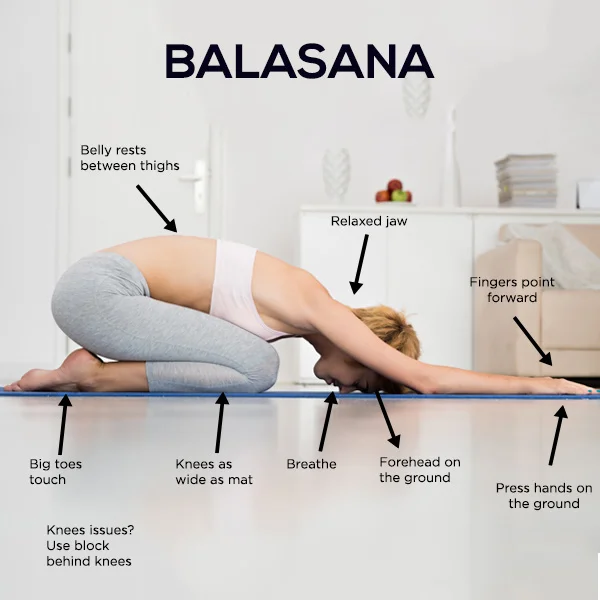 瑜伽動作 | 嬰孩式 Balasana (Child's Pose) | 動作解構