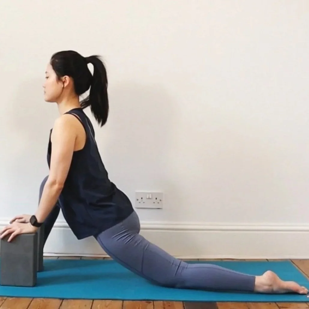 Lizard Pose Utthan Pristhāsana for beginner CloudC Yoga Education