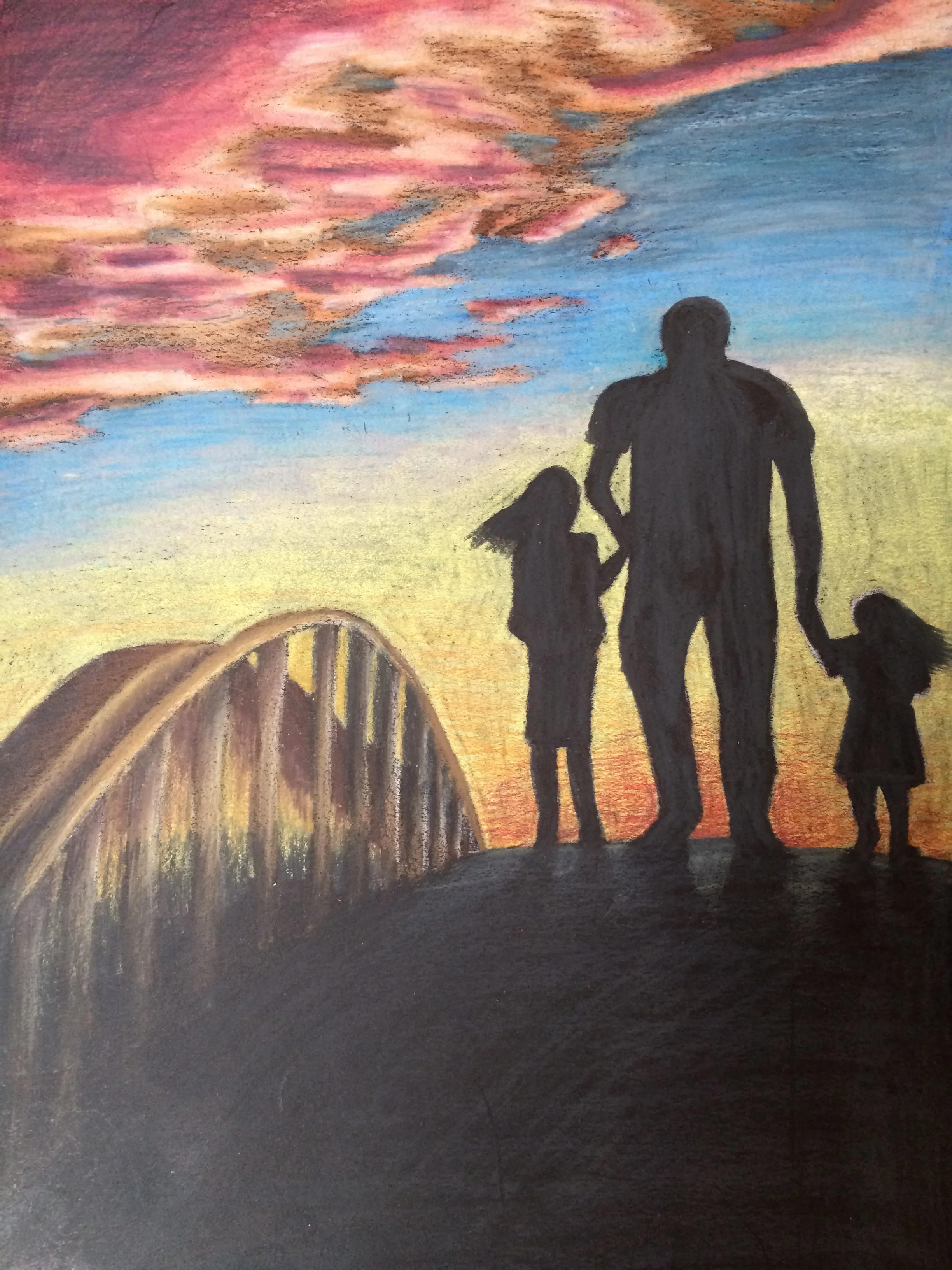 In Remembrance of My Father, Colored Pencils