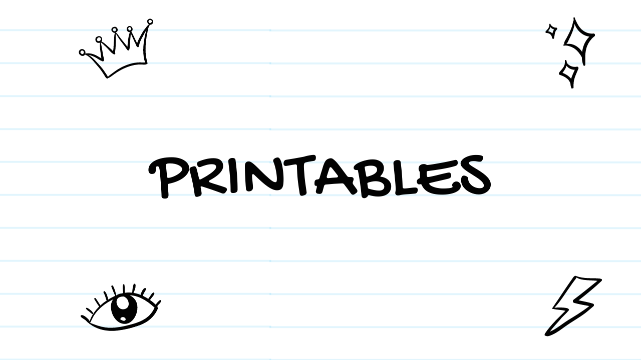 Week 5 Printables