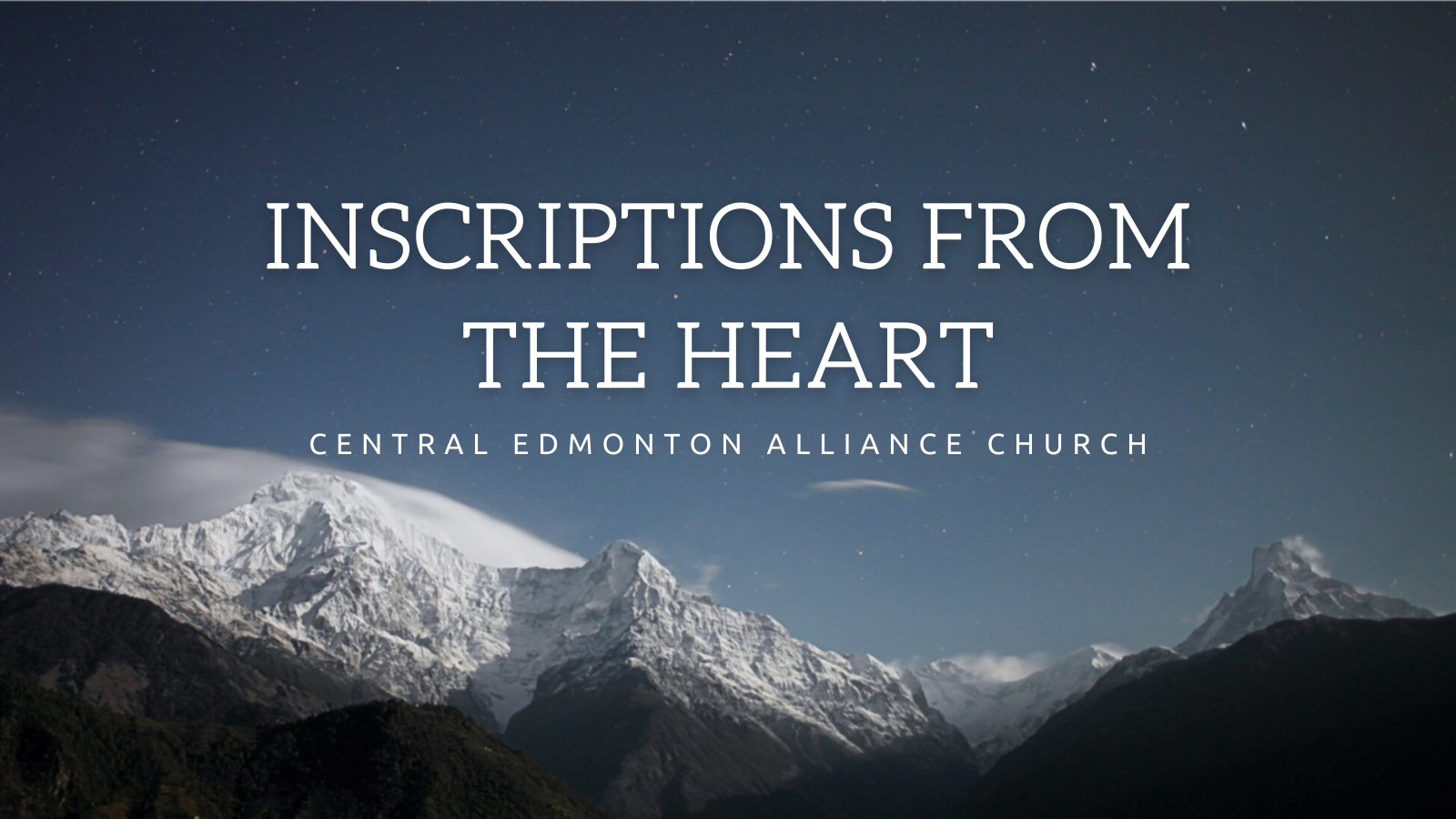 November 27, 2022 - INSCRIPTIONS FROM THE HEART