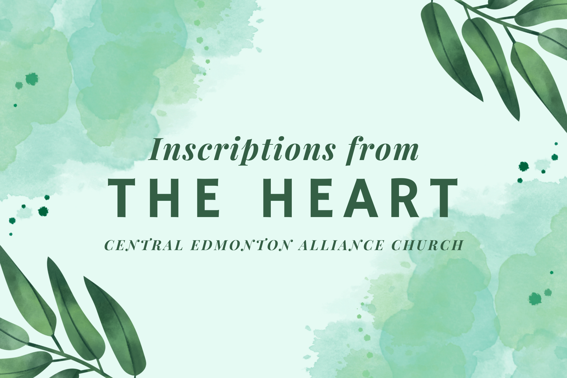 August 13, 2023 - INSCRIPTIONS FROM THE HEART  