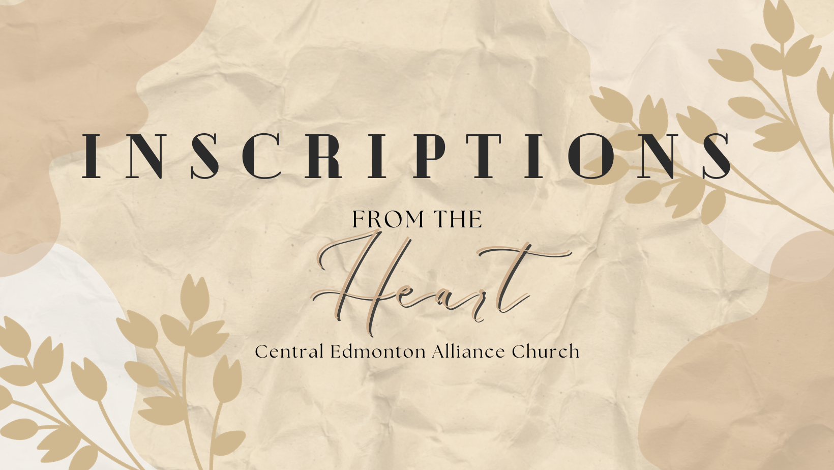 October 29, 2023 - INSCRIPTIONS FROM THE HEART