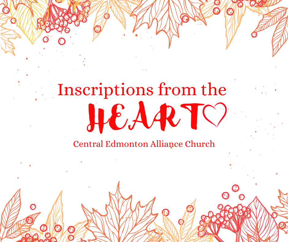 November 26, 2023 - INSCRIPTIONS FROM THE HEART