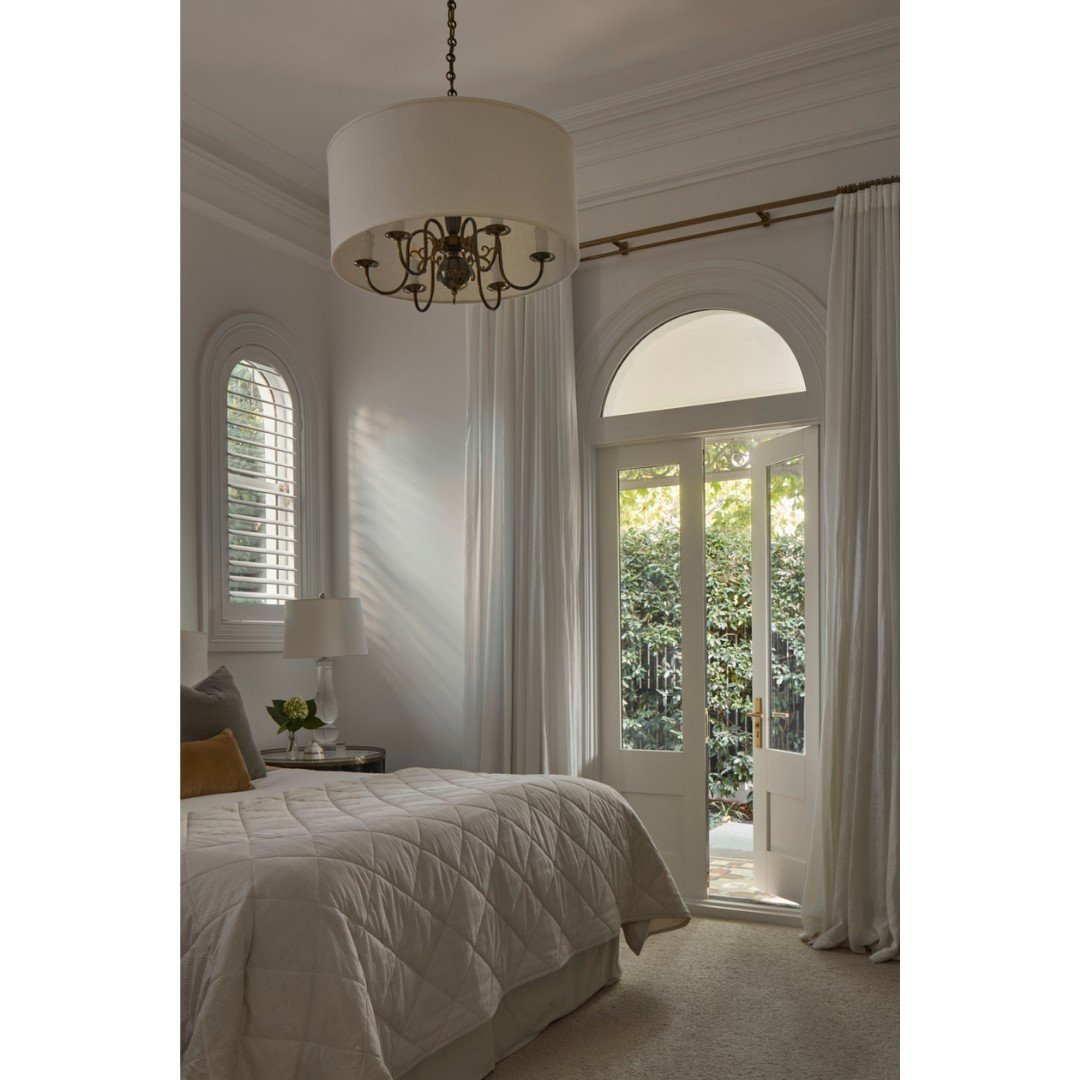 Wake up to tranquillity in this beautiful master suite. Soft hues, natural light, and a touch of vintage charm create the ultimate escape in our recent heritage Victorian project.
.
.
.
.
PROJECT TEAM
Builder: @fortemprojects 
Structural Engineering: