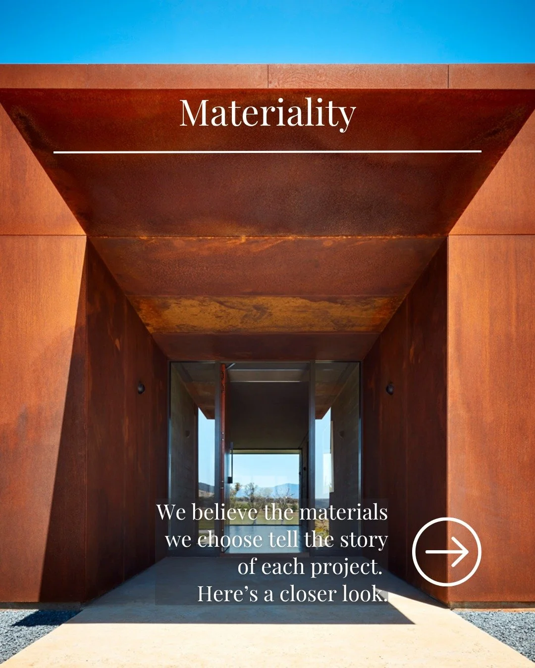 For us, materiality is more than surface or finish, it’s the language of the building.
Every texture, tone, and join speaks to how a place feels, ages, and connects to its site.
This series explores how we use materials to elevate both function