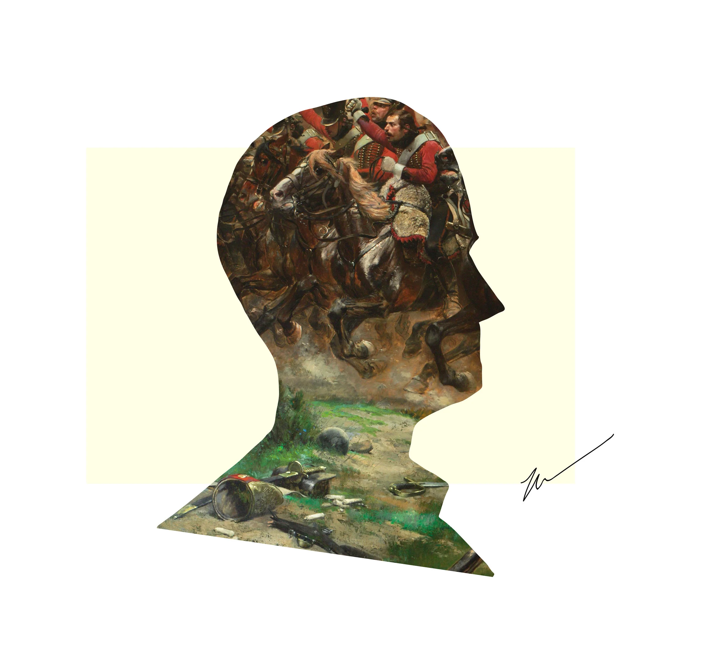 Illustration by Mohnish Soundararajan (that’s me) . Painting: Vive L'Empereur! by Édouard Detaille.