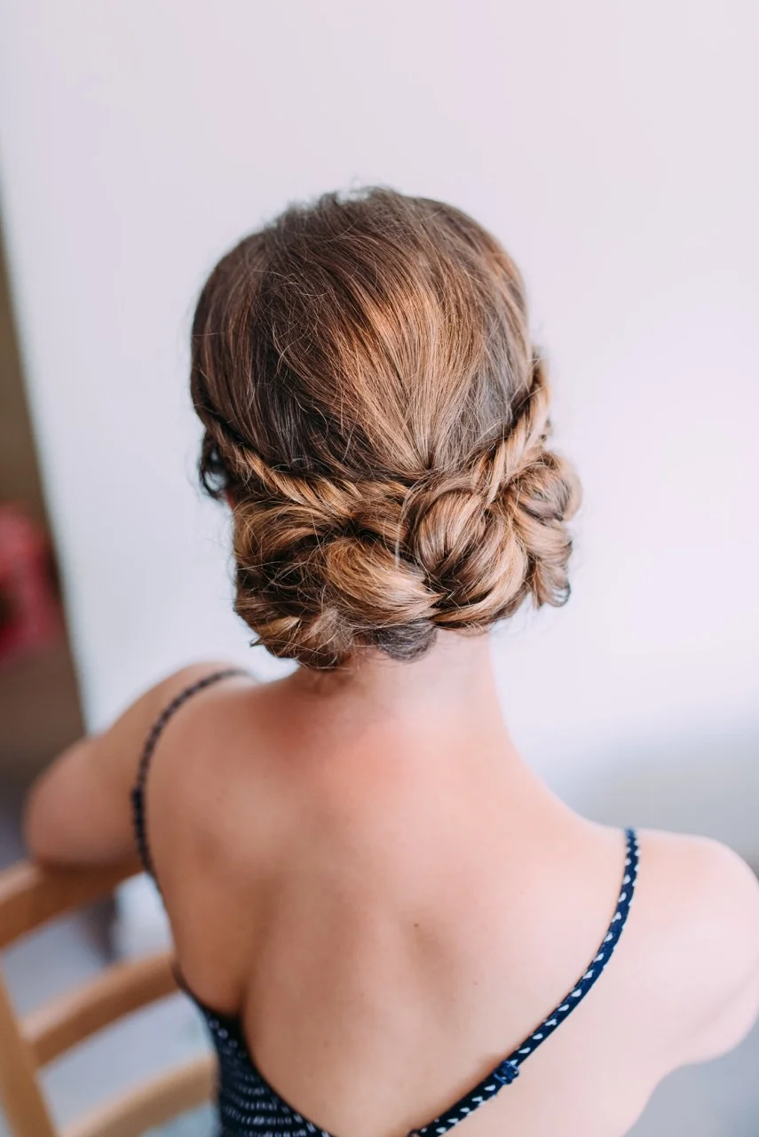 Textured Fishtail Braided Updo