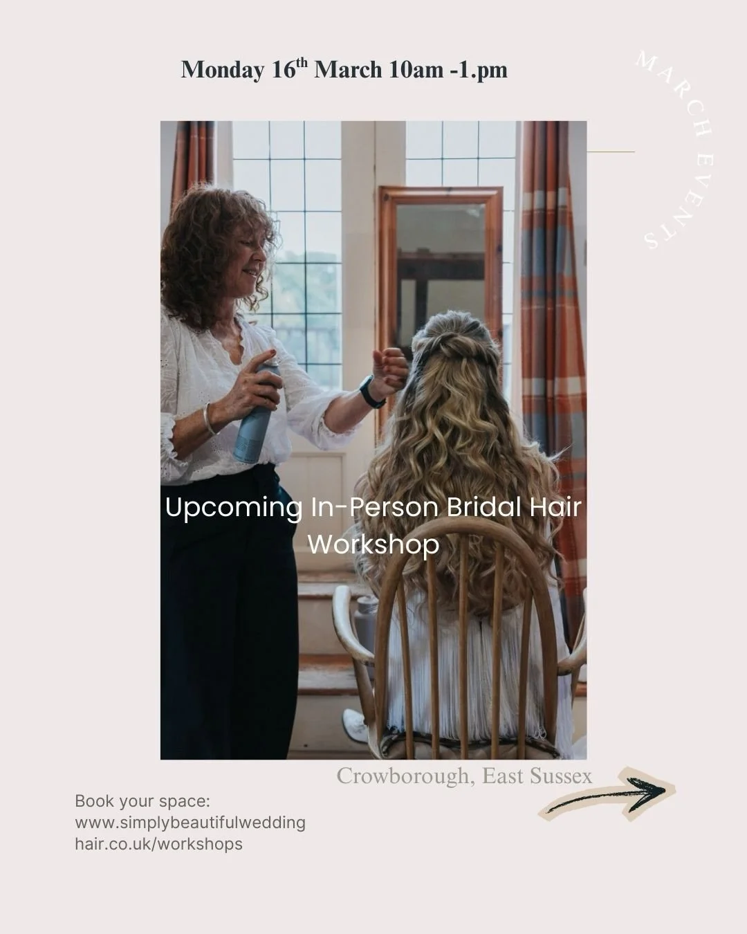 Master the Art of a Textured Half-Up Boho Bridal Hair Do 🤍

JOIN ME, in- person for a WATCH &amp; LEARN Bridal Hair Workshop&rsquo; for stylists who love soft, romantic, boho finishes.

You&rsquo;ll observe my full process from start to finish as I 