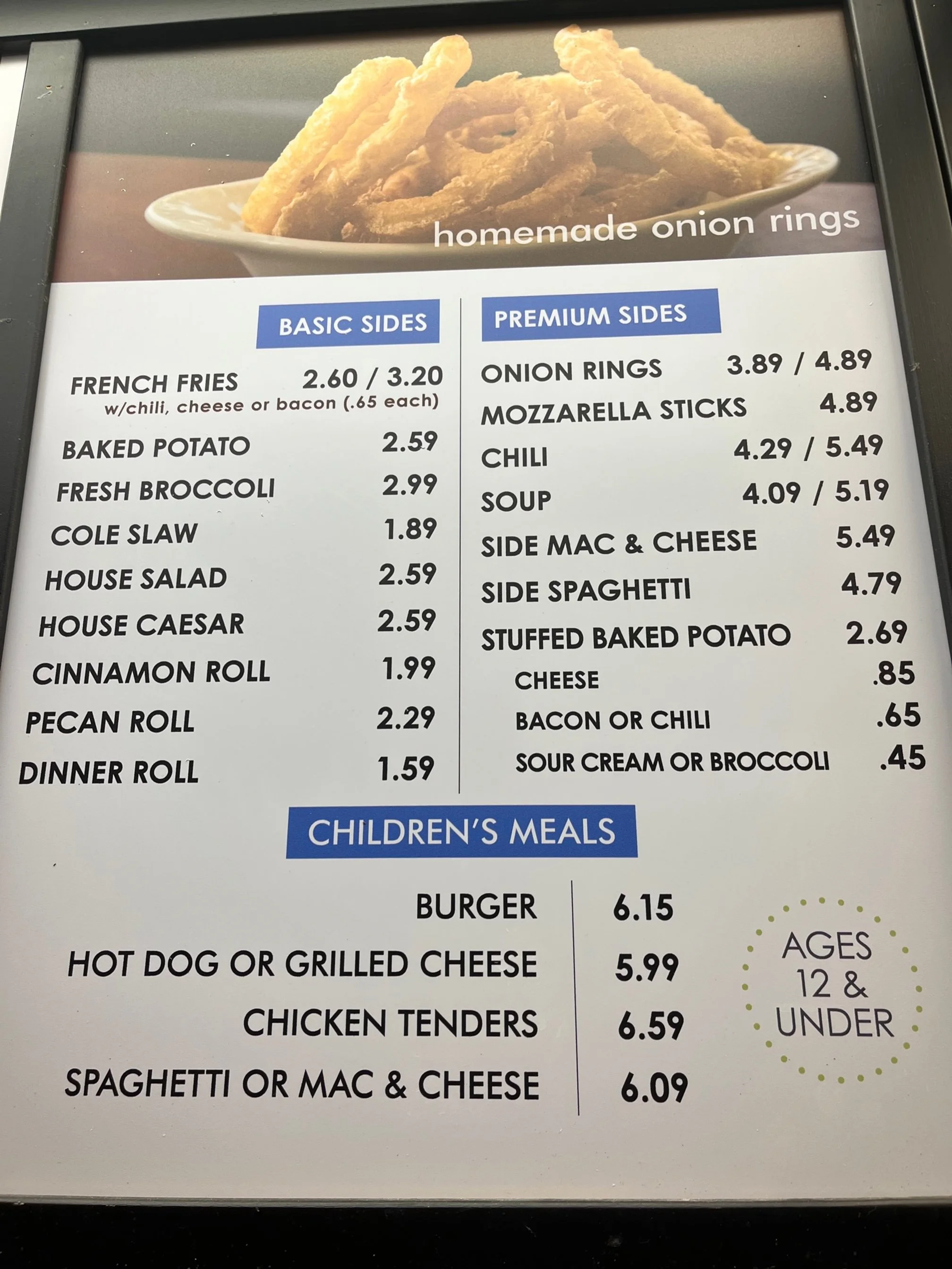Menu — Jody's Restaurant
