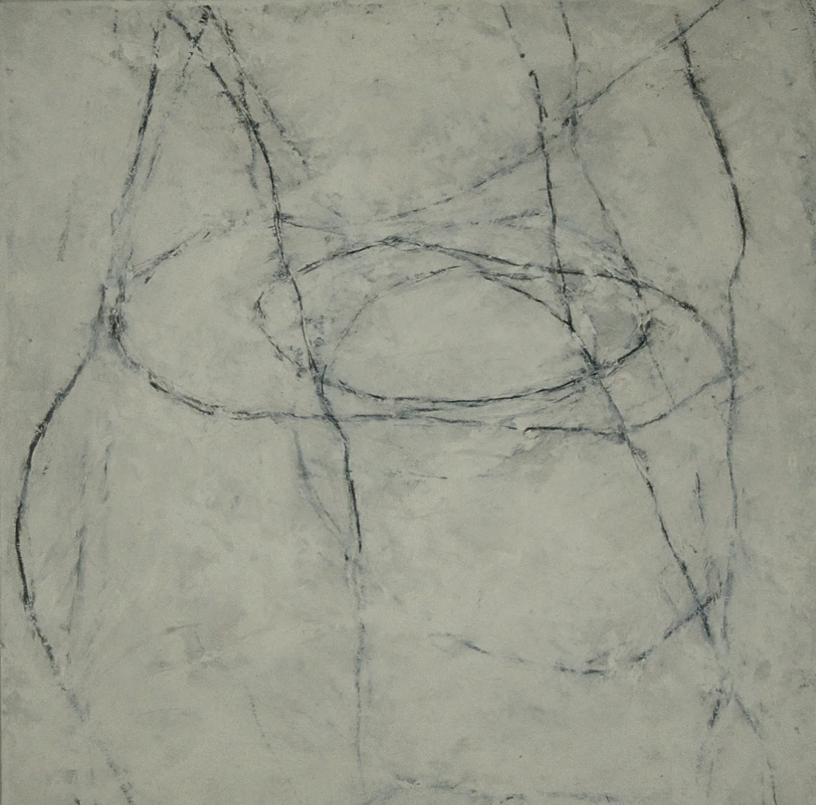   Funnel Study (#3) , oil and graphite on wood 