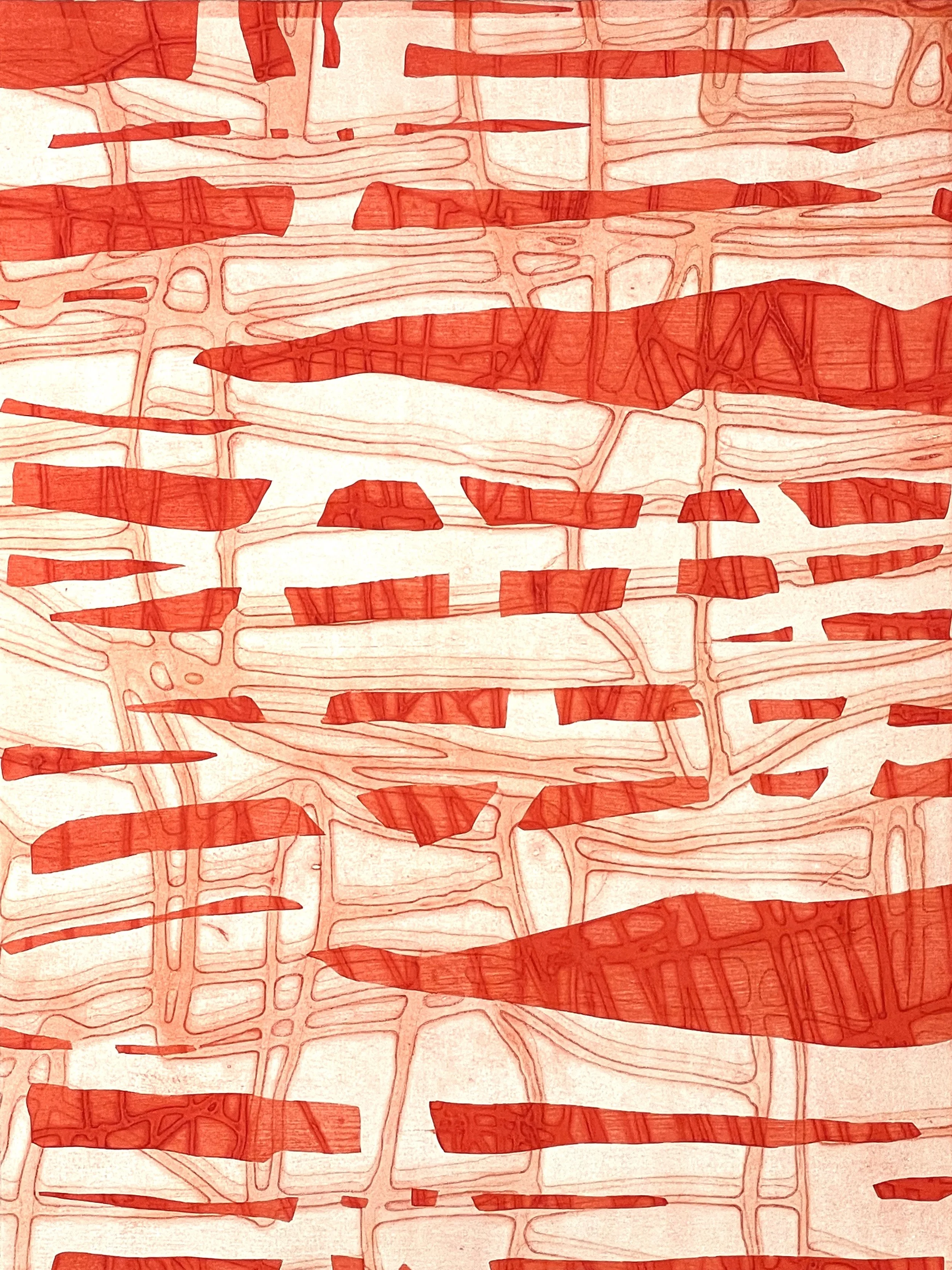   Shadow Map Series , collagraph, oil on BFK, 22” x 30” each 