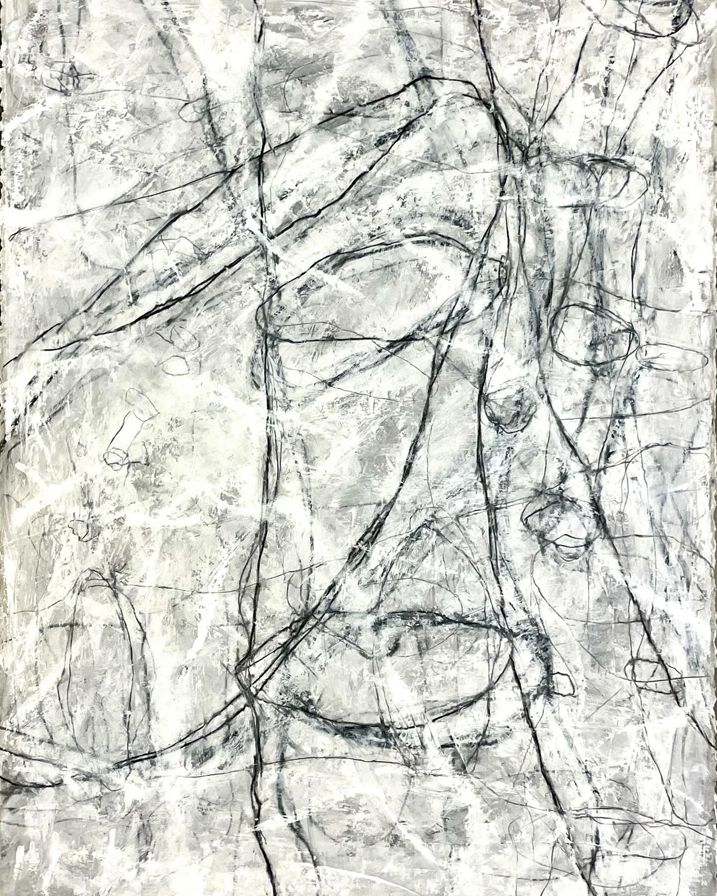   Funnel Study (#3) , oil and graphite 