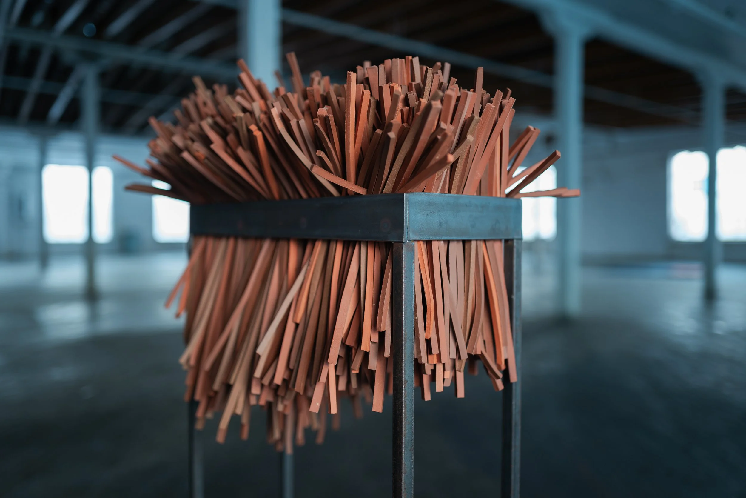   Horizon (Desert) , terra cotta and steel 