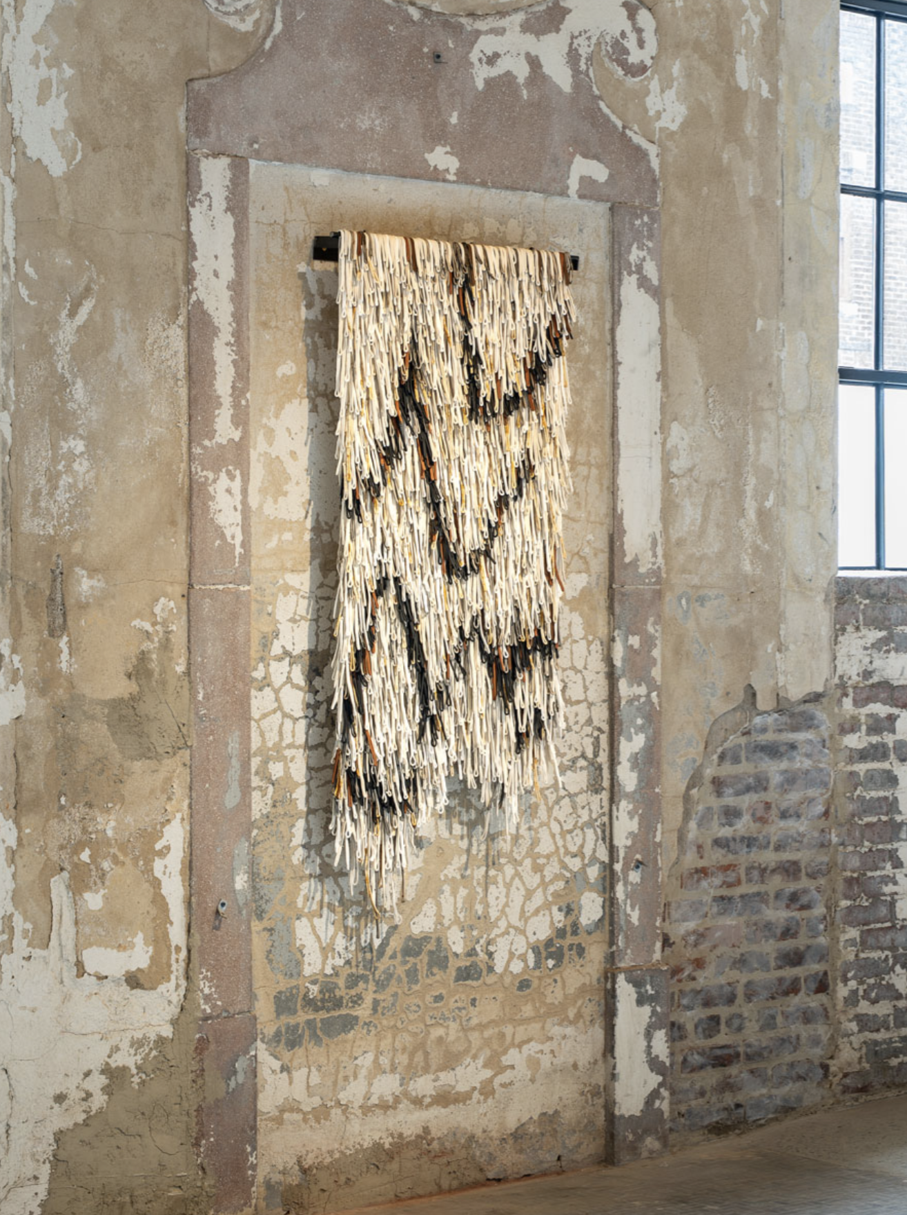   Accipter , mixed ceramic on canvas 