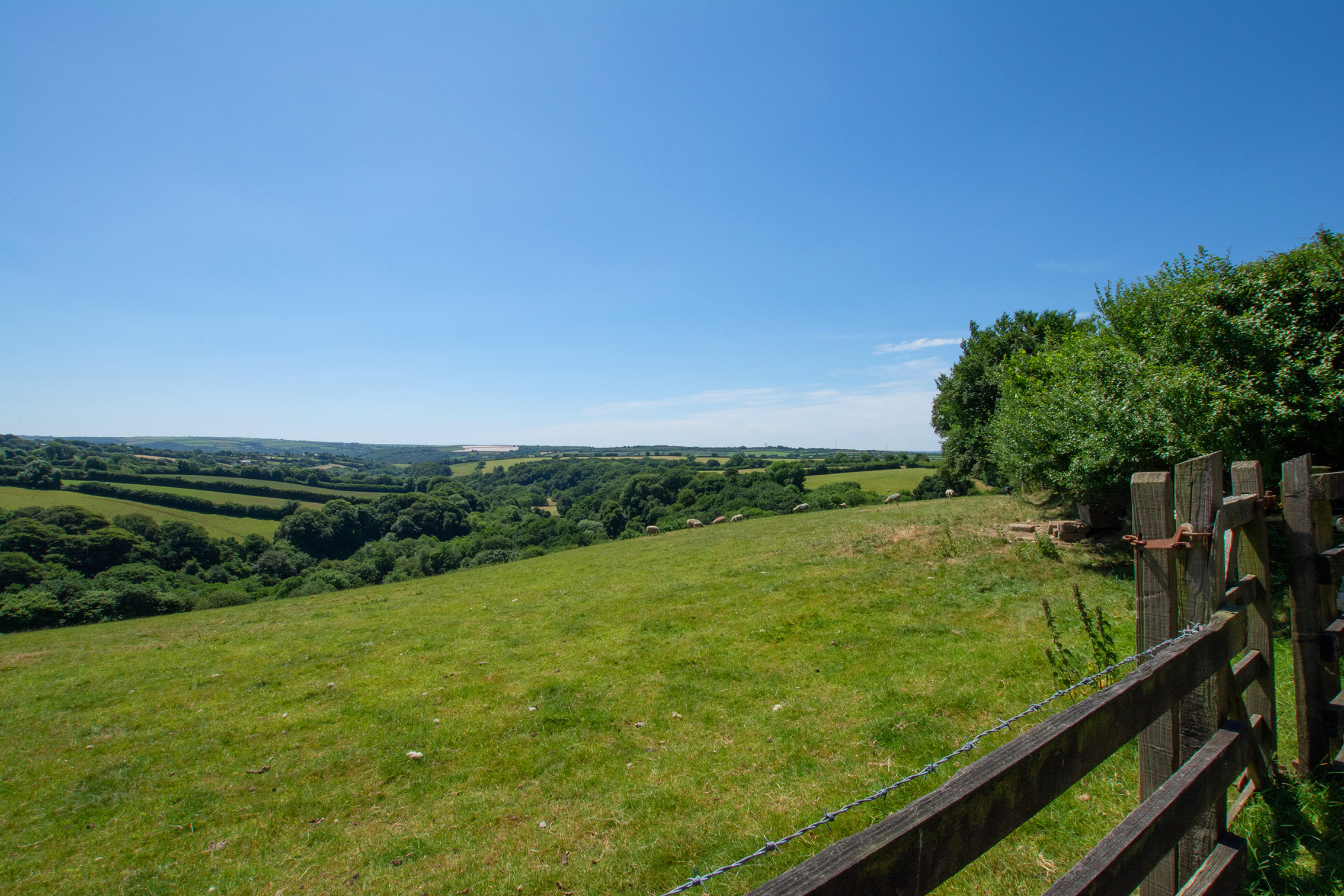 The view from Penrose Burden luxury self catering converted barn holiday cottages in North Cornwall 02.jpg