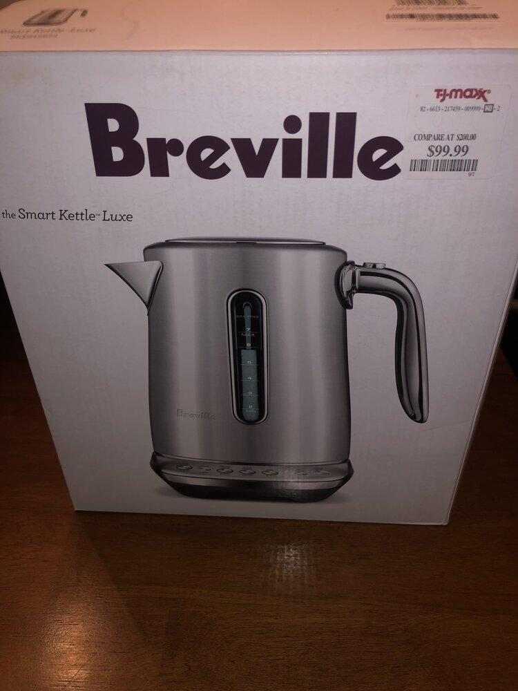 Breville Brushed Damson Blue Luxe Smart Tea Kettle + Reviews