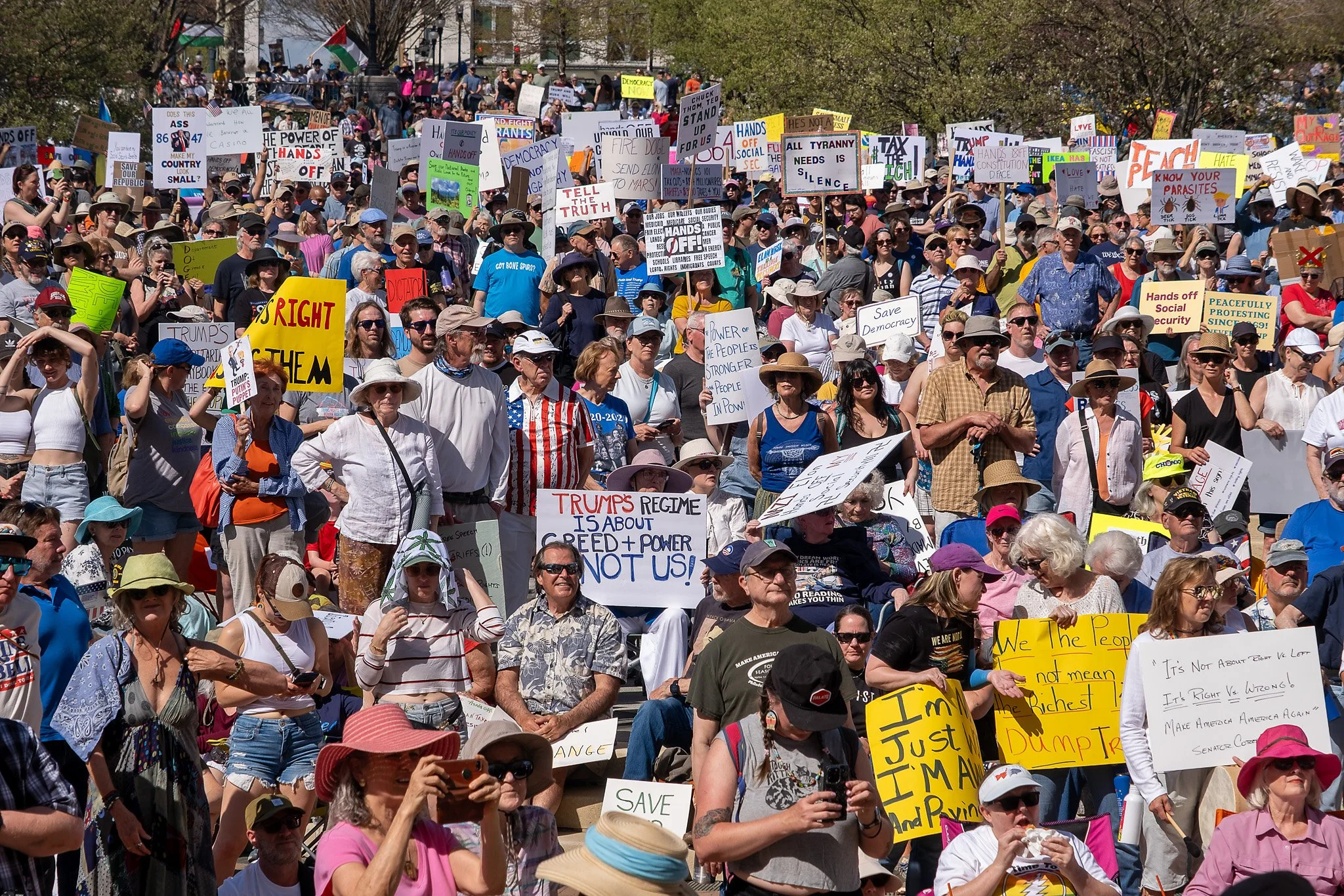 Rally at Pack Square Park
