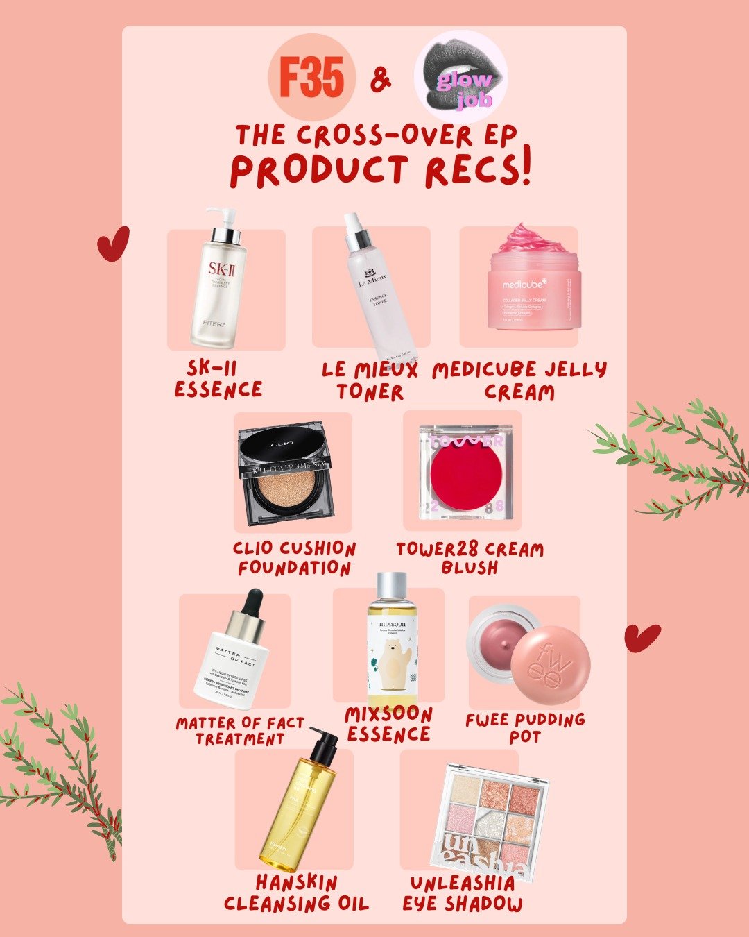 It&rsquo;s an extra-special cross-over episode when the co-hosts of GlowJob, Julia Bellary and Sasa Li, join @doree and @elisewho to chat about all things beauty! 

The four of them get into the realities of going to aesthetician school, the future o