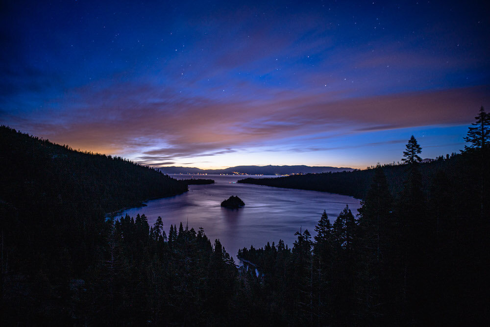 Timelapse: Sunrise over Emerald Bay in Lake Tahoe, CA