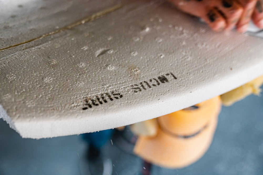 Tyler Locus surfboard shaping in Santa Cruz, CA