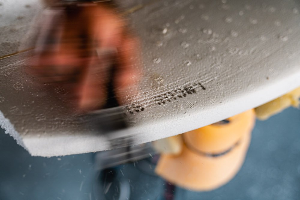 Tyler Locus surfboard shaping in Santa Cruz, CA