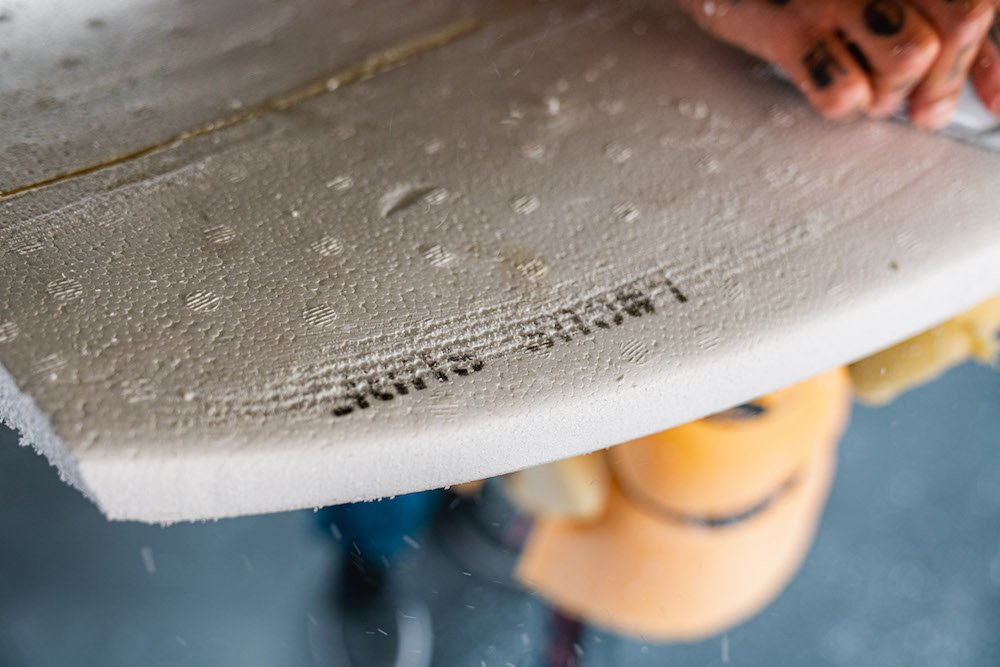 Tyler Locus surfboard shaping in Santa Cruz, CA