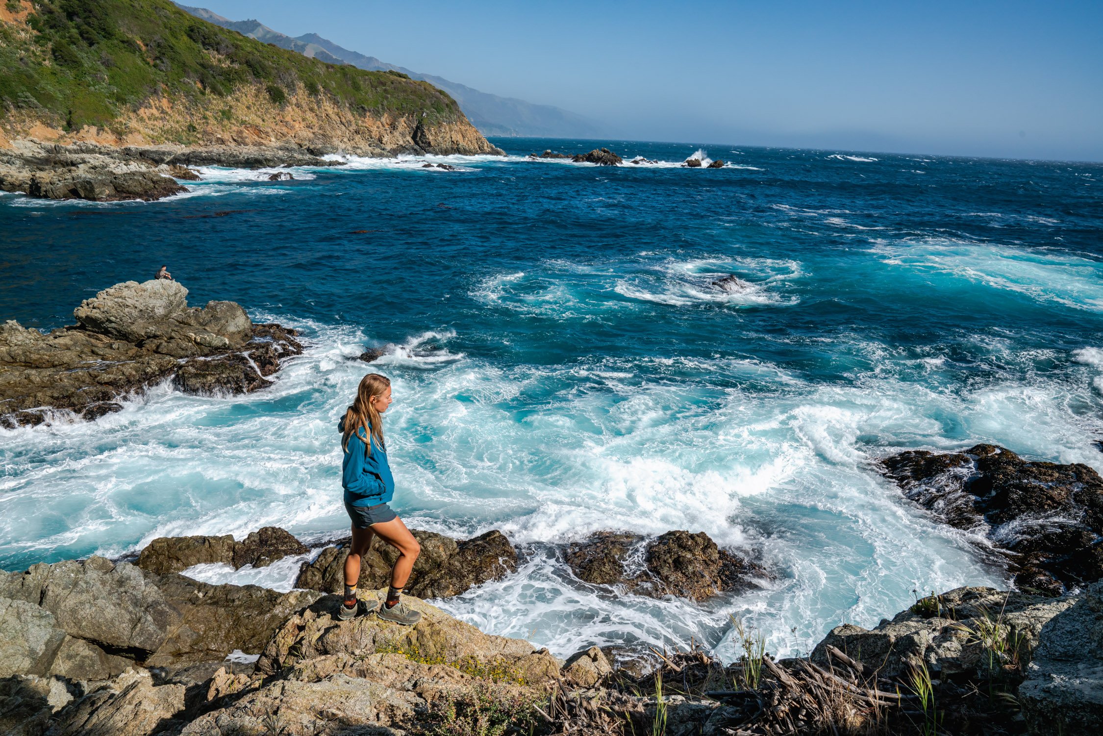 Hiking in Big Sur, CA with Caitlyn, Kat, Hektor