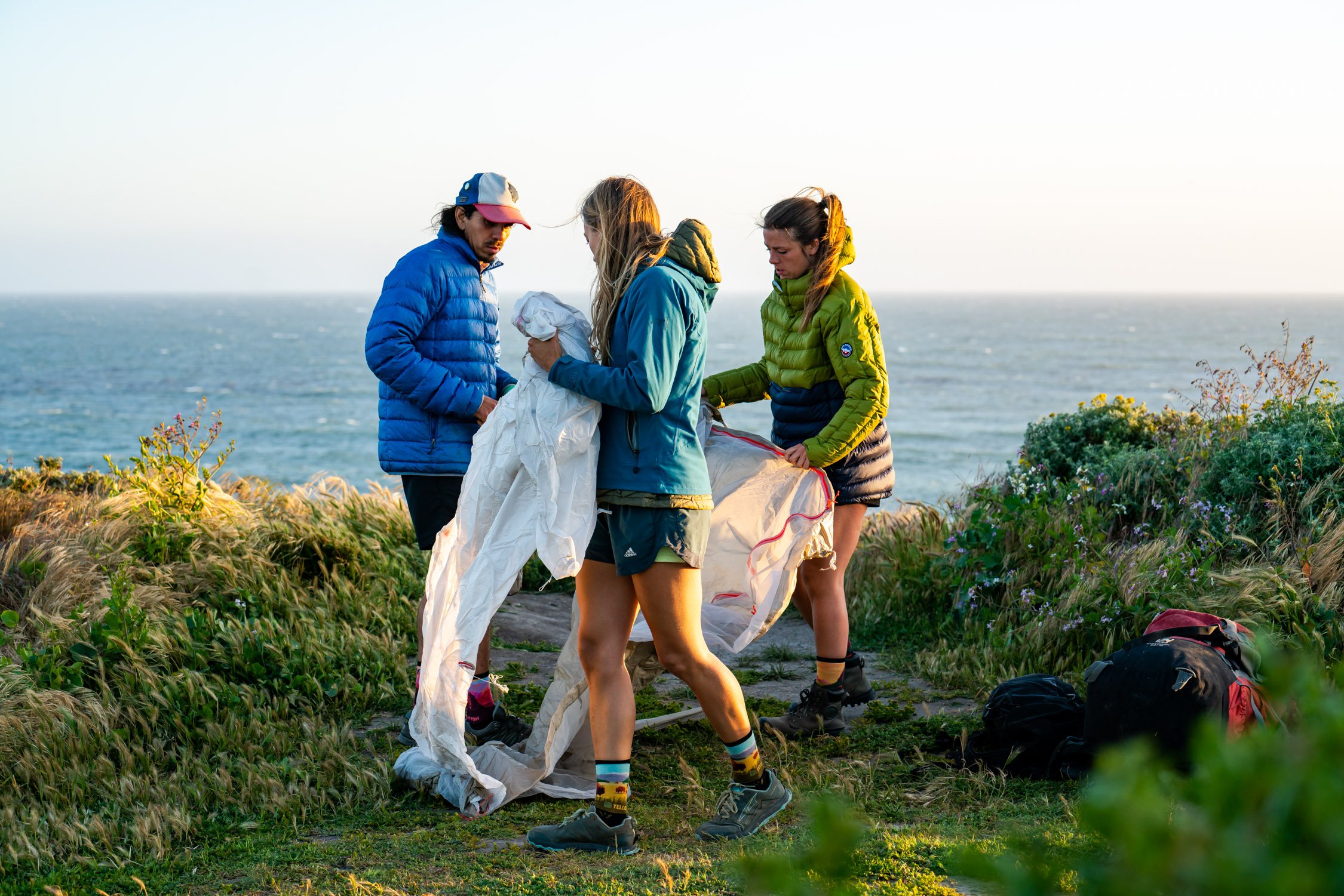 Hiking in Big Sur, CA with Caitlyn, Kat, Hektor