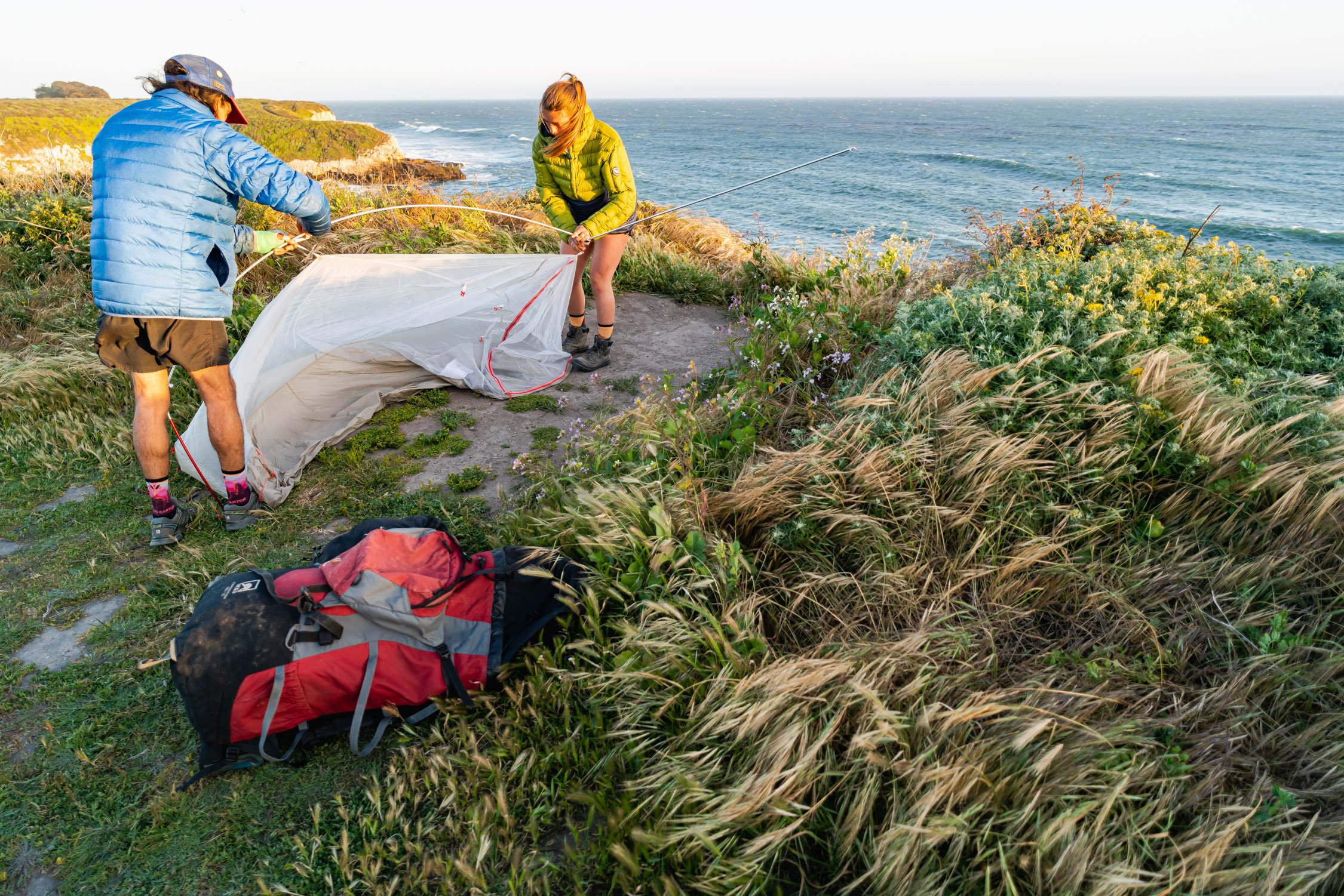 Hiking in Big Sur, CA with Caitlyn, Kat, Hektor