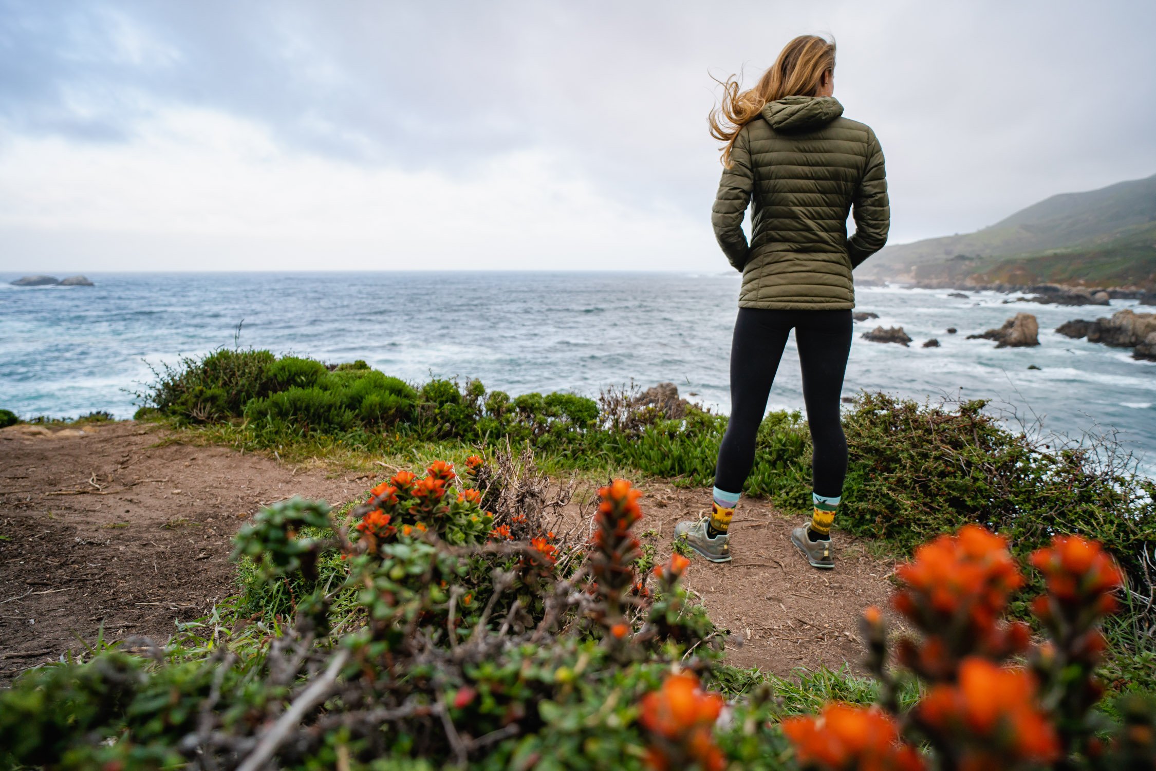 Hiking in Big Sur, CA with Caitlyn, Kat, Hektor