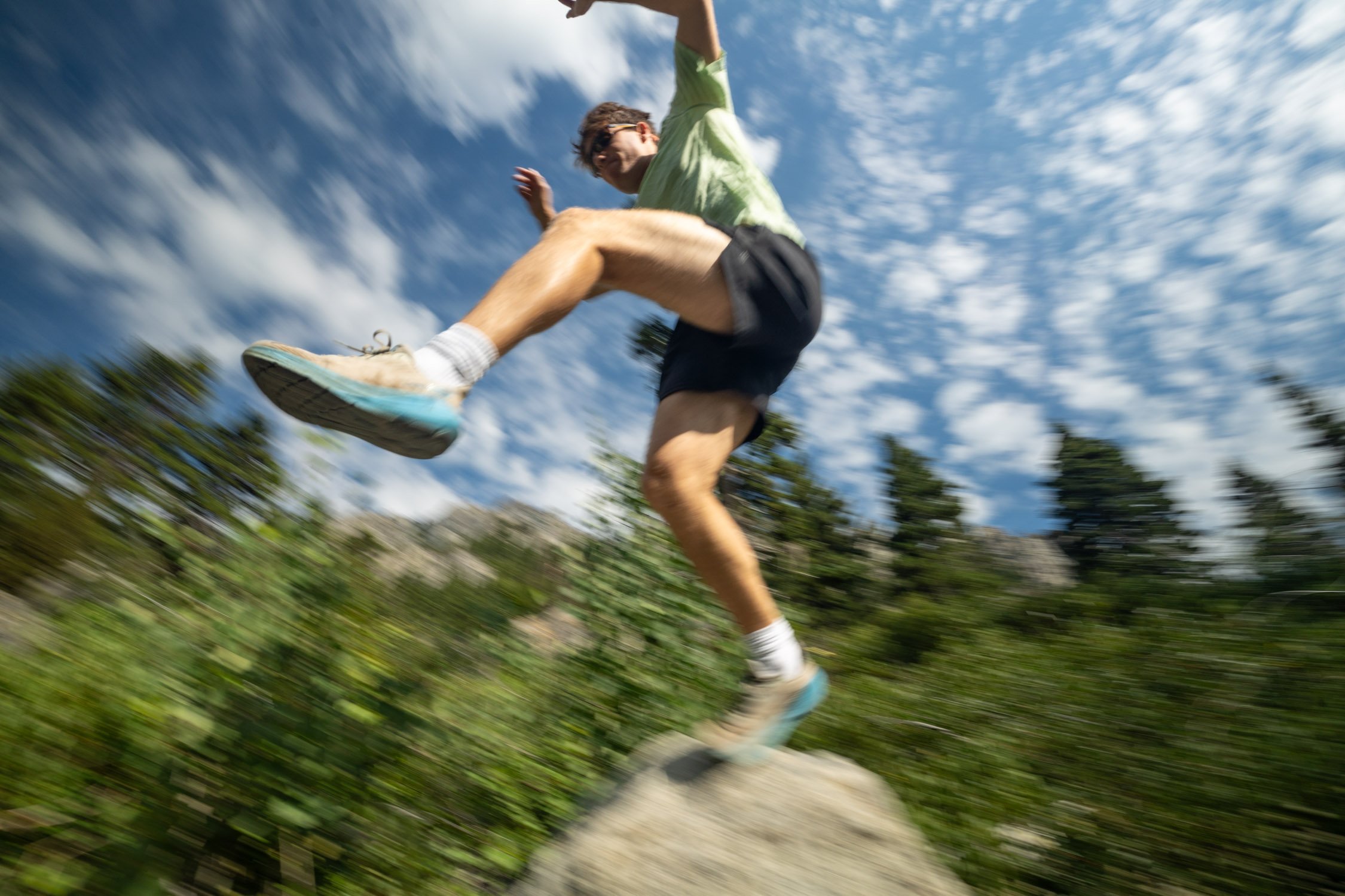 Micheal Whalen exploring Lake Tahoe with Chums gear