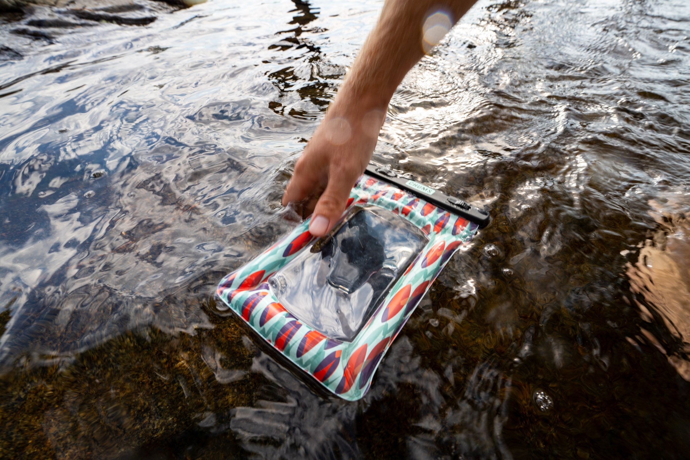 Micheal Whalen exploring Lake Tahoe with Chums gear