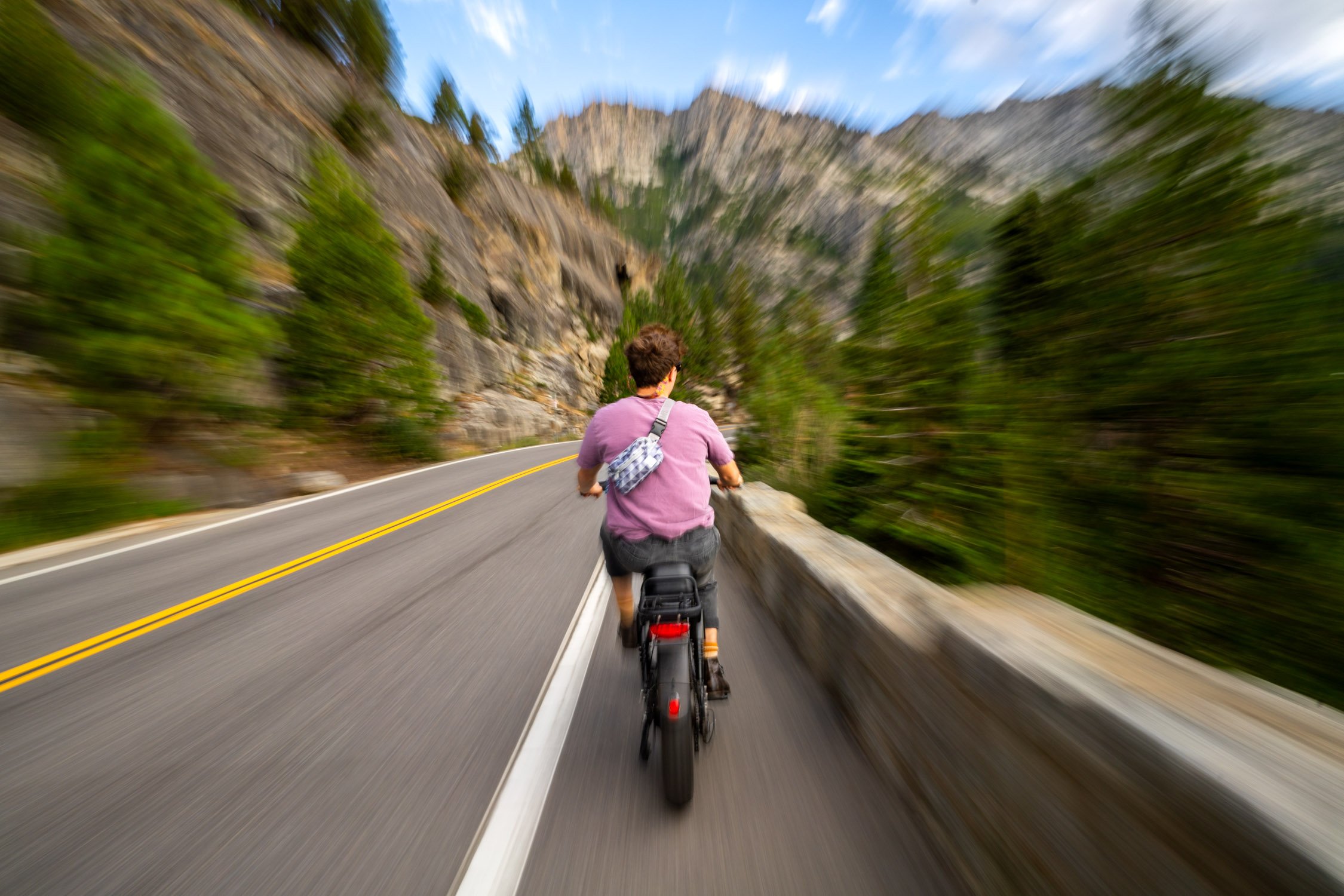 Micheal Whalen exploring Lake Tahoe with Chums gear