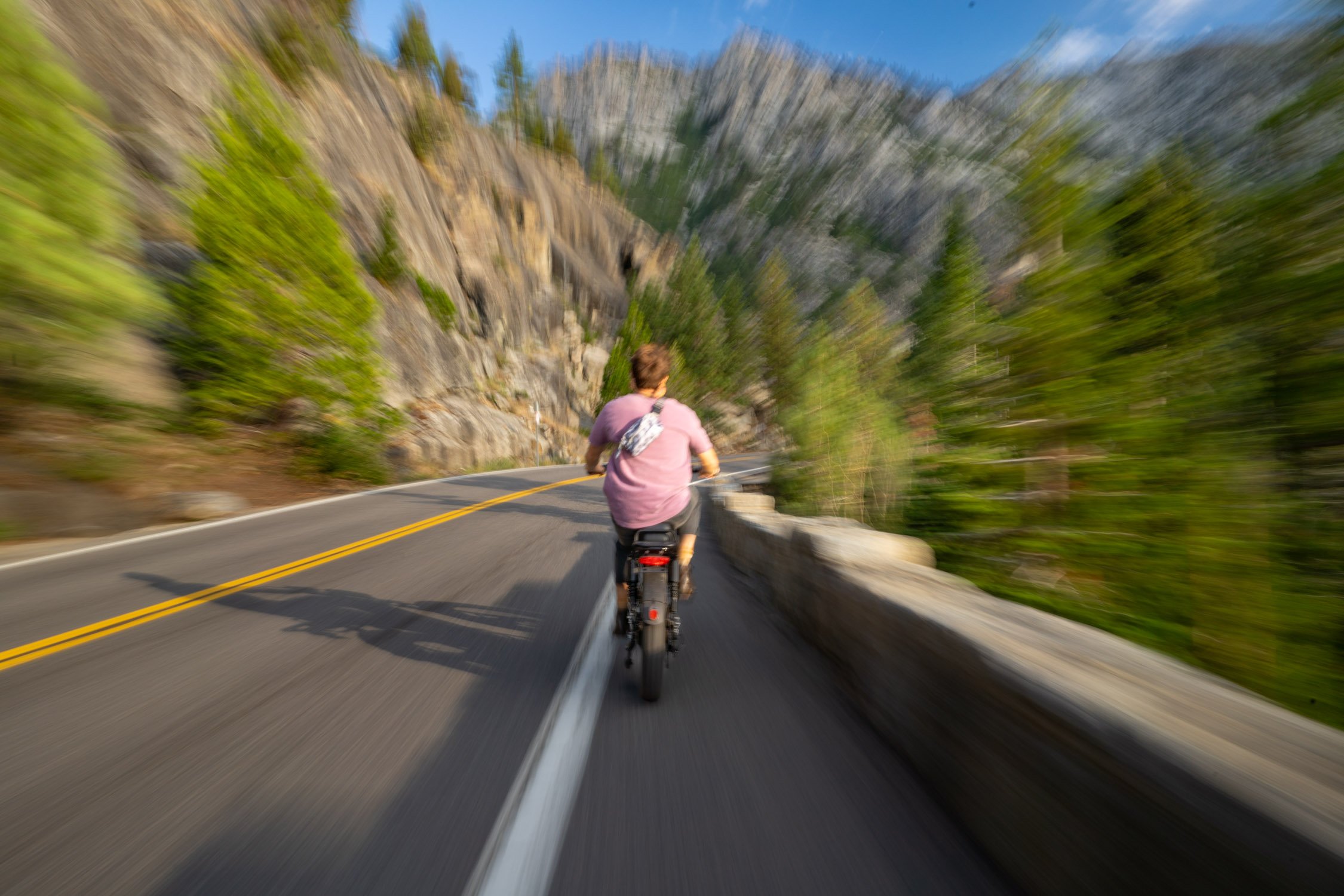 Micheal Whalen exploring Lake Tahoe with Chums gear