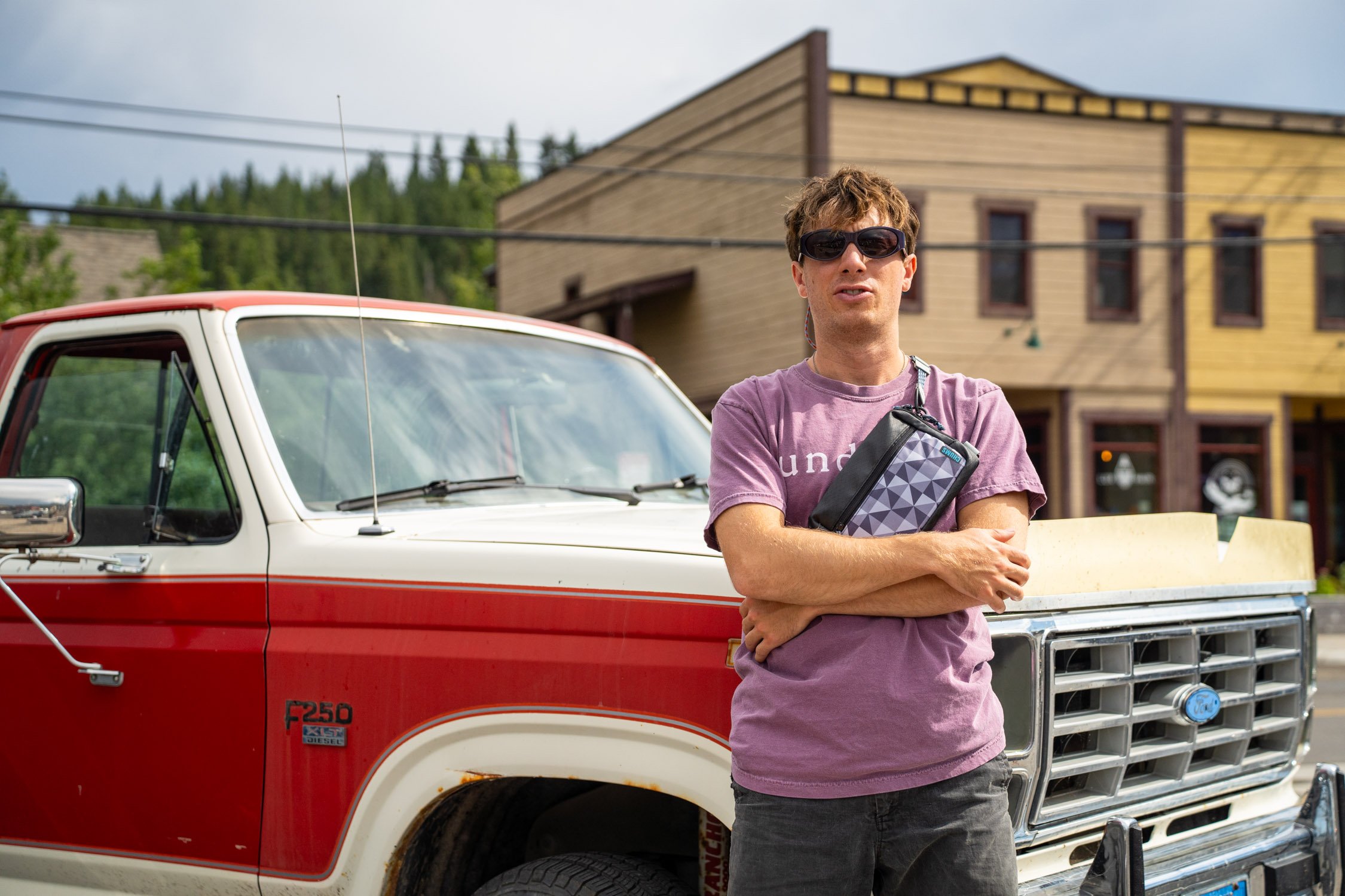 Micheal Whalen exploring Lake Tahoe with Chums gear