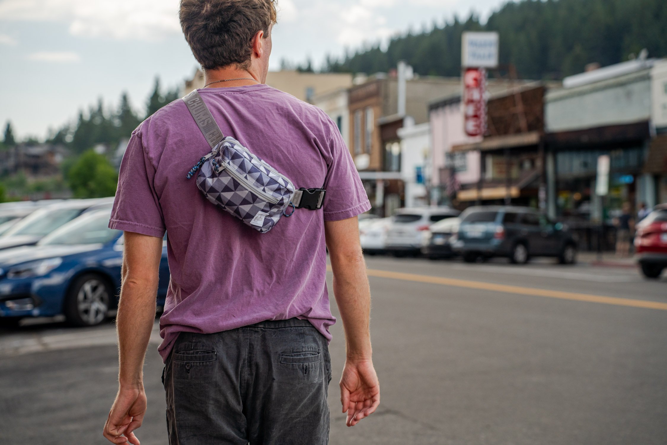 Micheal Whalen exploring Lake Tahoe with Chums gear