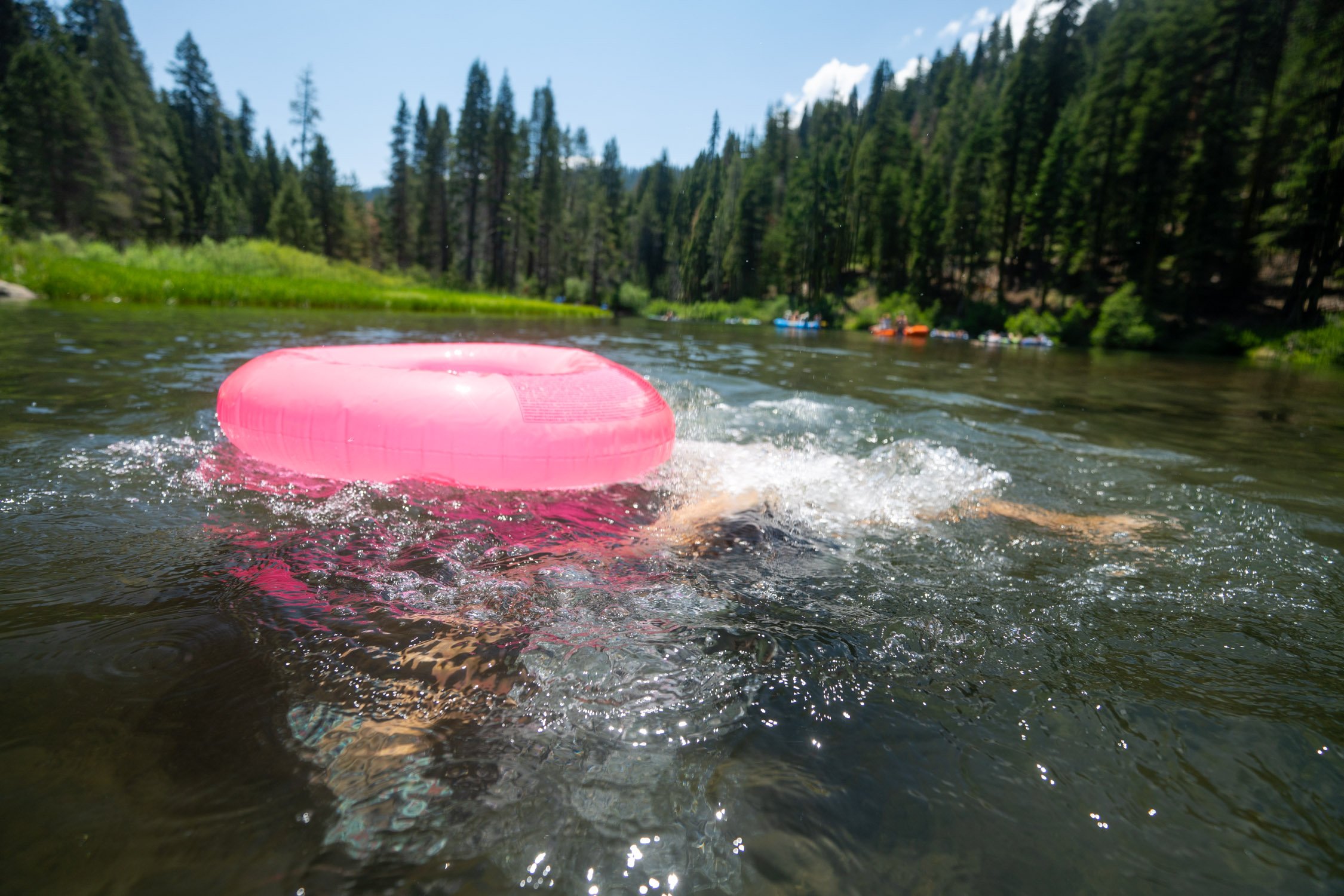 Micheal Whalen exploring Lake Tahoe with Chums gear