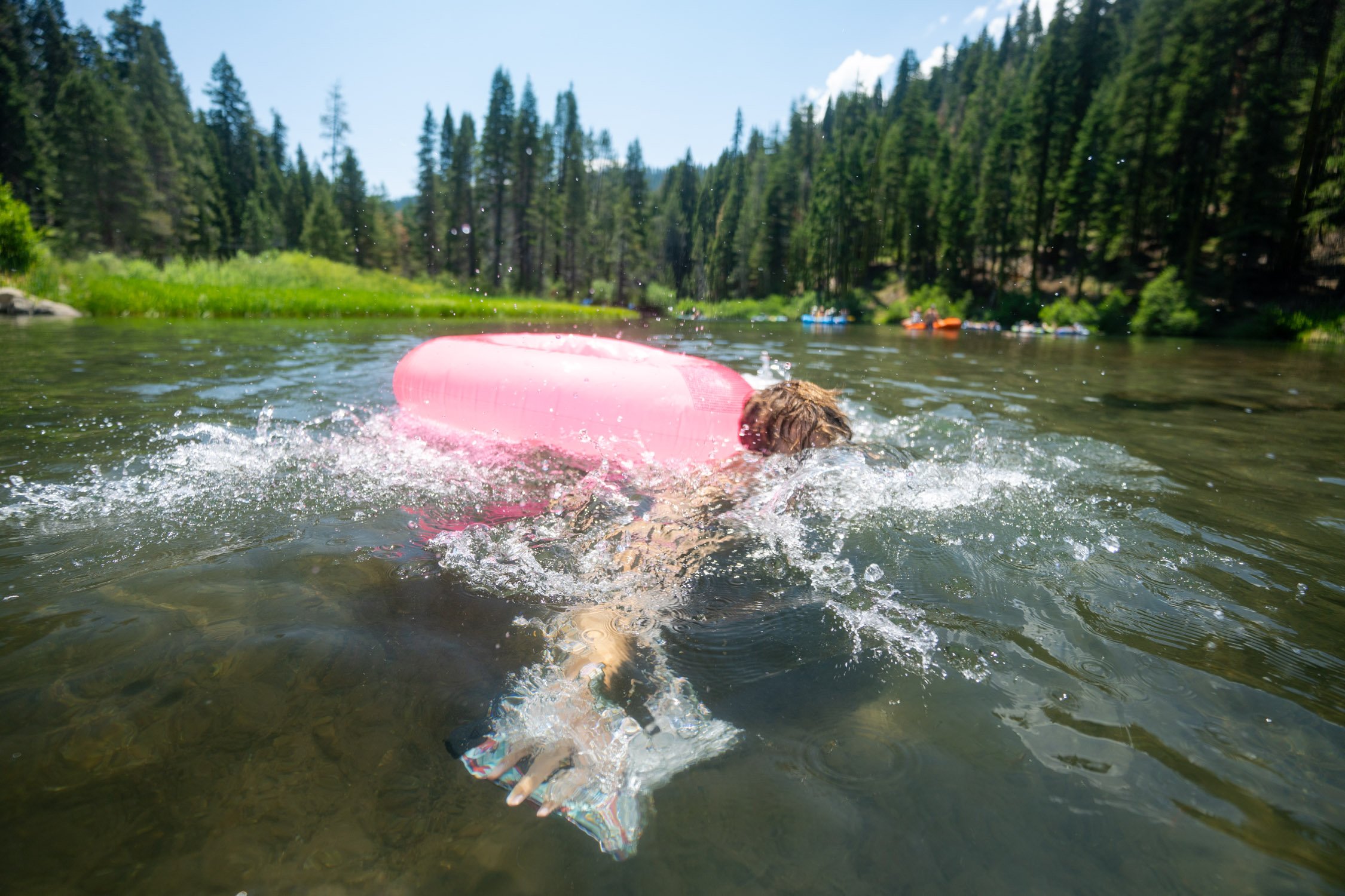 Micheal Whalen exploring Lake Tahoe with Chums gear