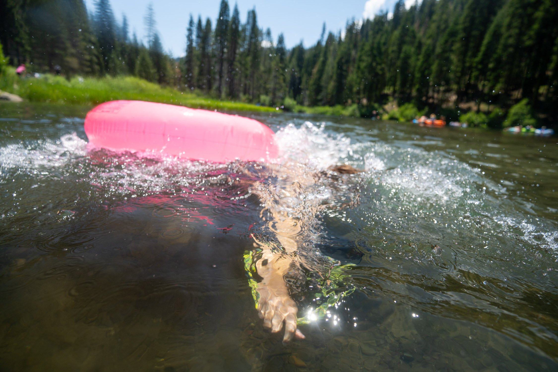 Micheal Whalen exploring Lake Tahoe with Chums gear