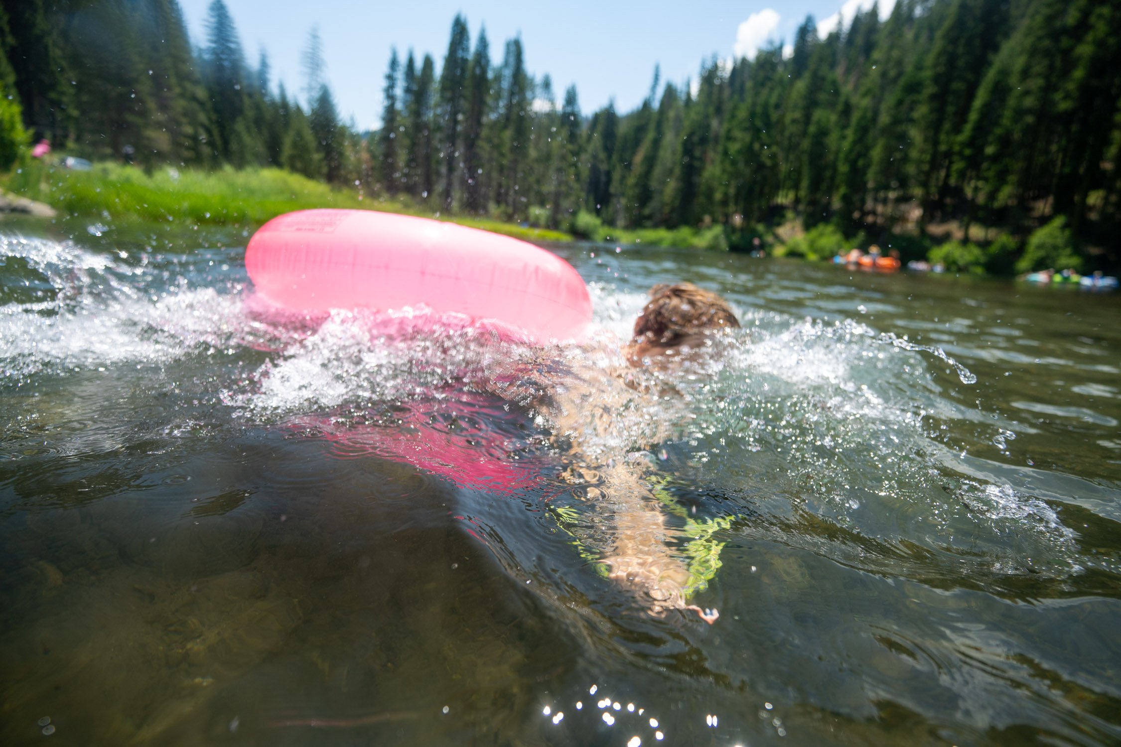 Micheal Whalen exploring Lake Tahoe with Chums gear