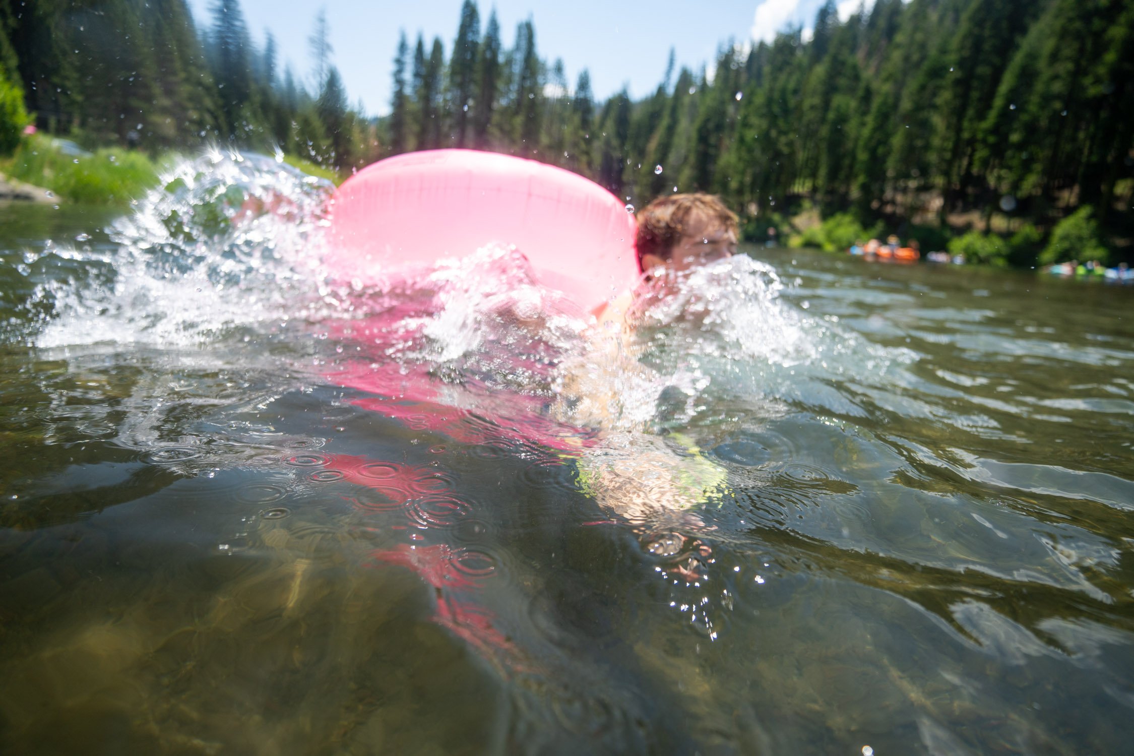 Micheal Whalen exploring Lake Tahoe with Chums gear