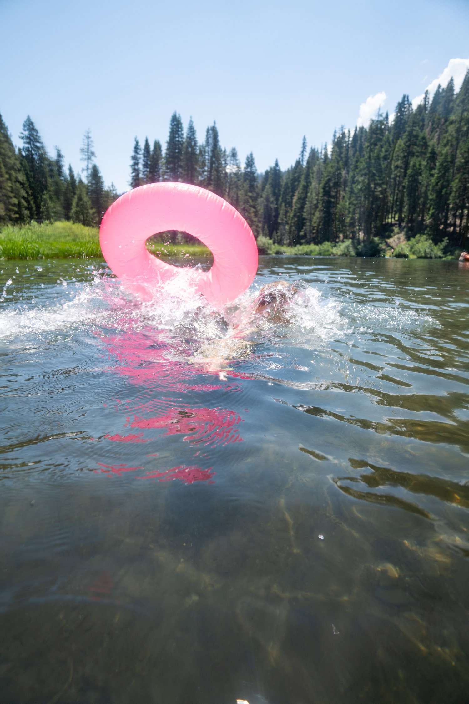 Micheal Whalen exploring Lake Tahoe with Chums gear