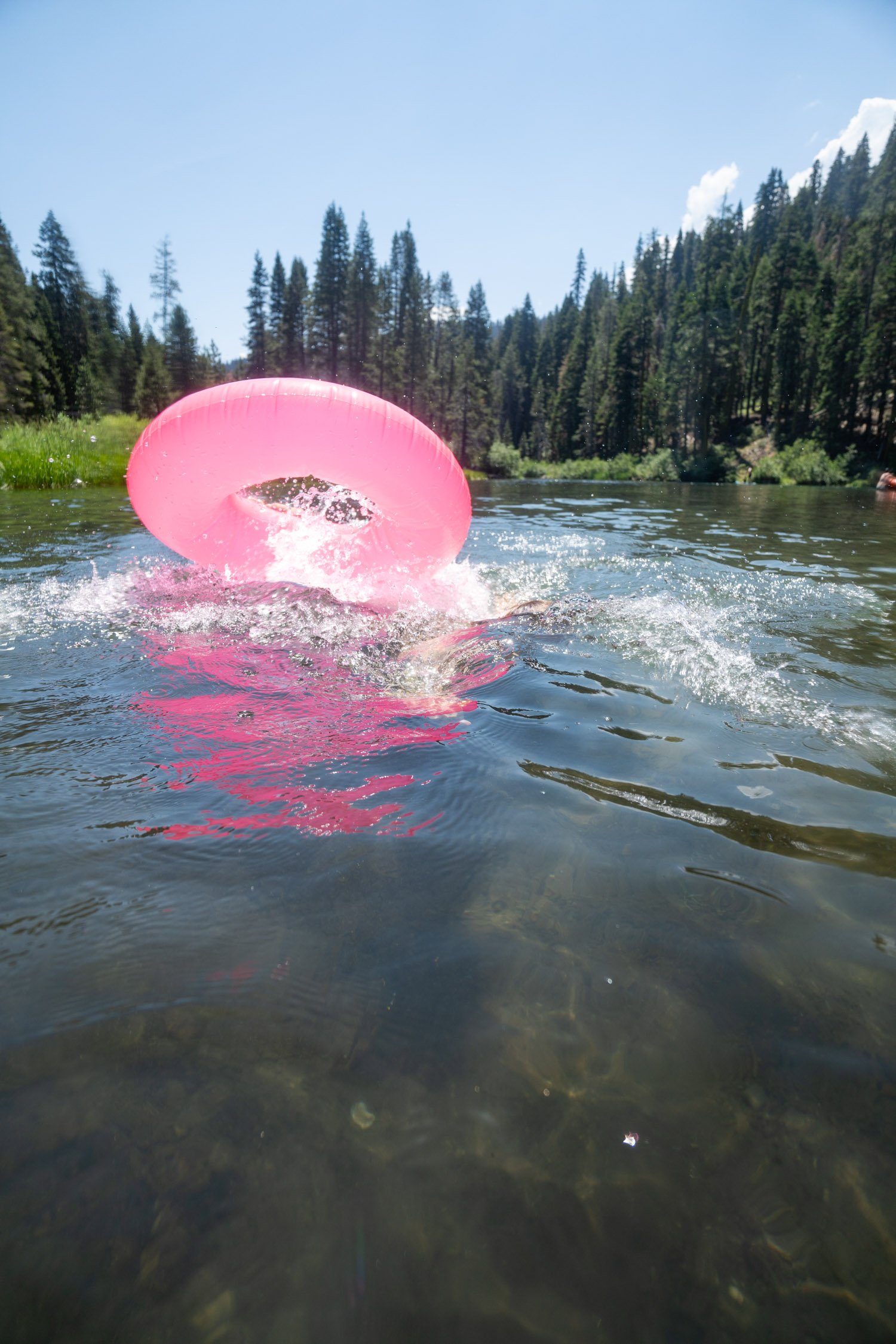 Micheal Whalen exploring Lake Tahoe with Chums gear
