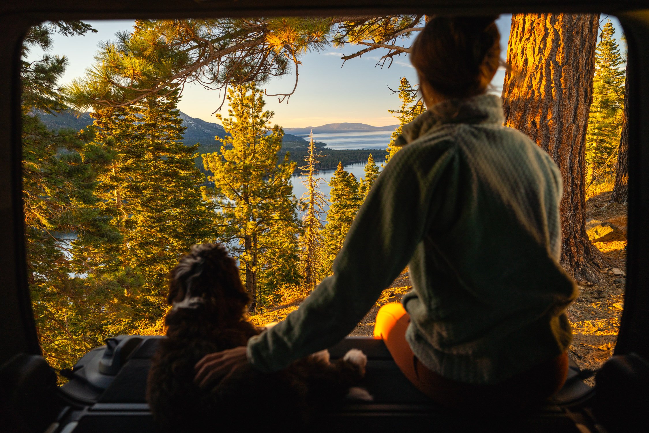 EV road trip around Northern California in search of fall colors for Rivian and AllTrails collaboration.