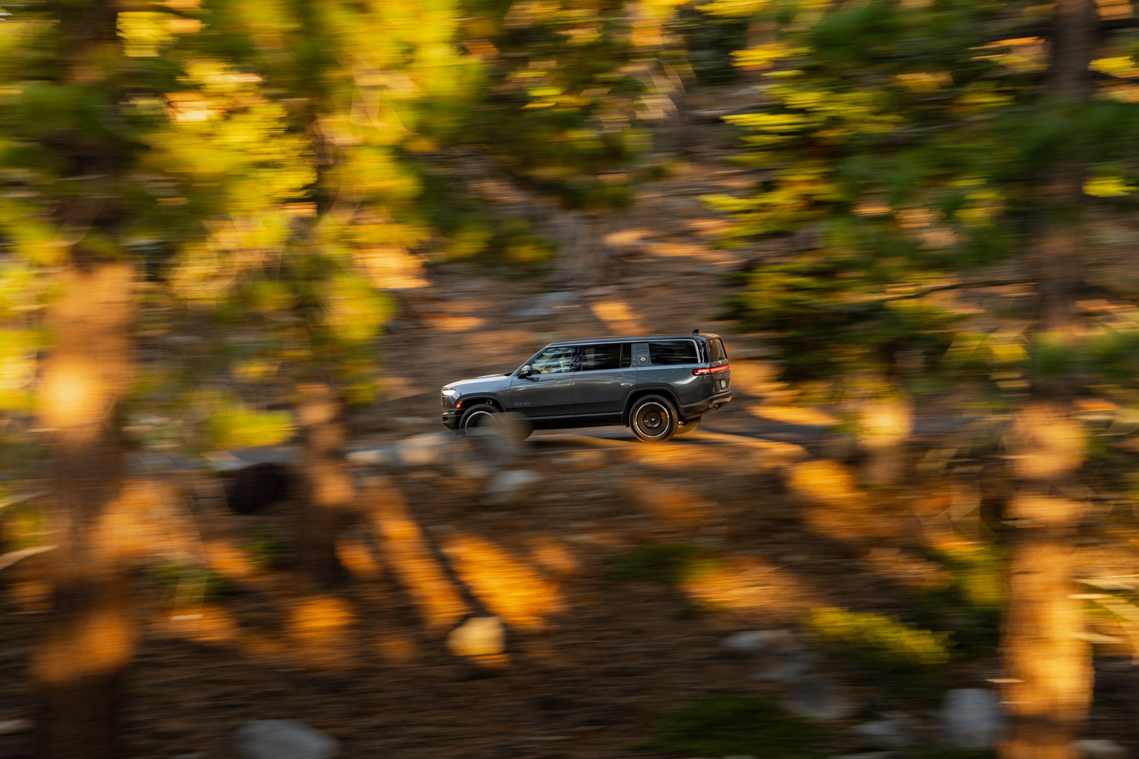 EV road trip around Northern California in search of fall colors for Rivian and AllTrails collaboration.